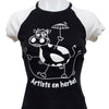 #91 Jennyfer T-shirt Black | c. 196 | Size 8