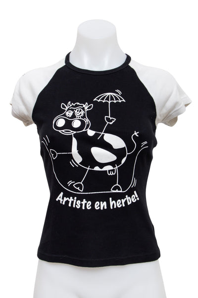 #91 Jennyfer T-shirt Black | c. 196 | Size 8