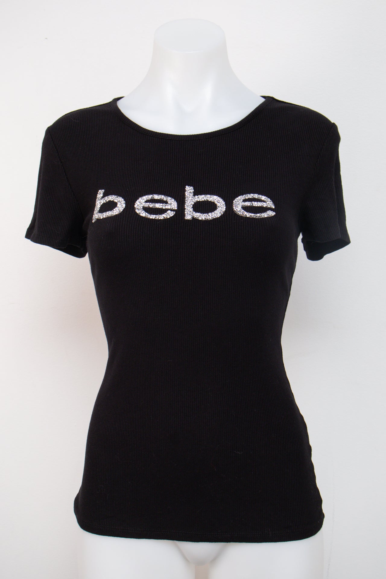 #080 Bebe T-shirt Black | c. | Size 8/10