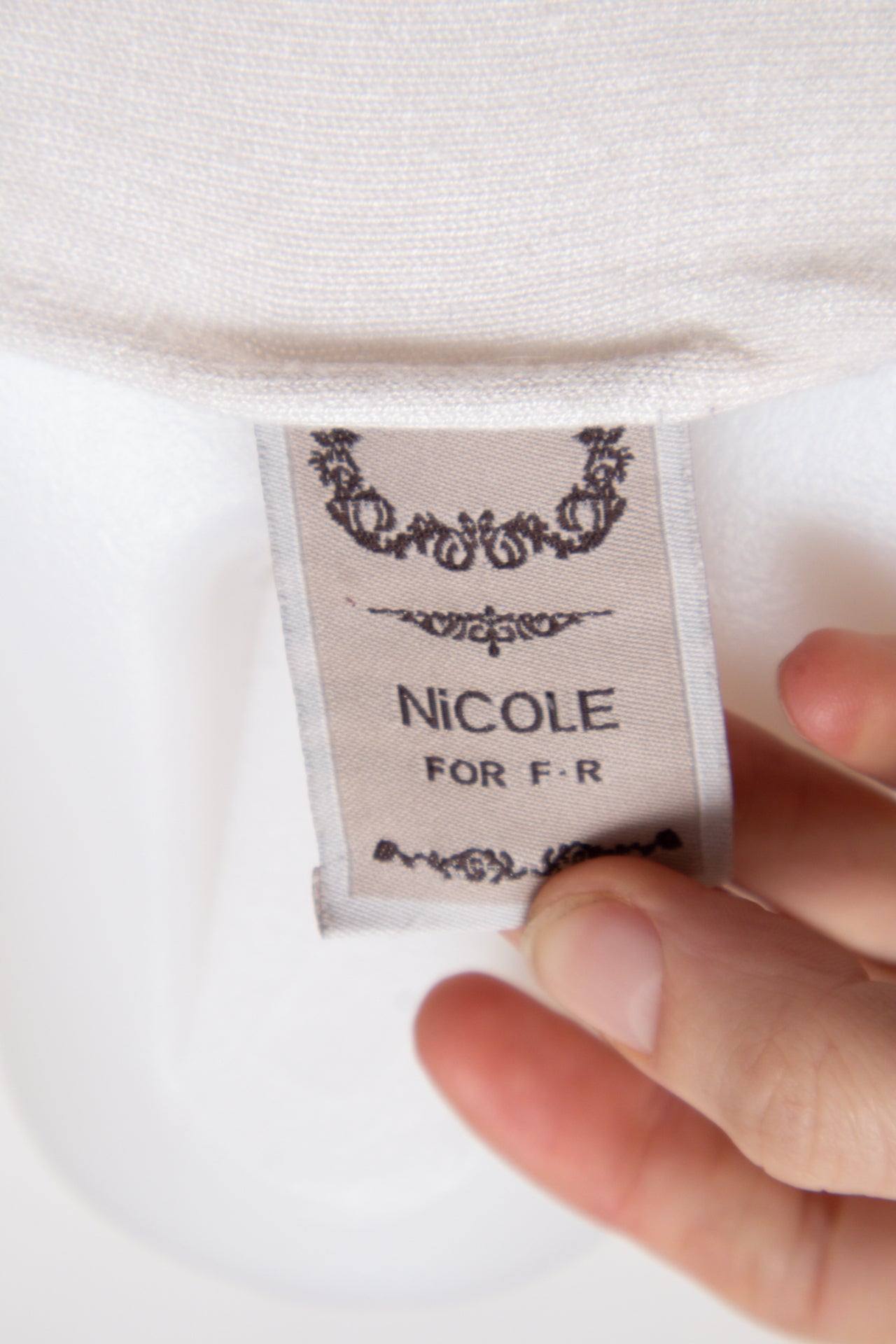 #191 Nicole For F.r T-shirt White | c. 205 | Size 8