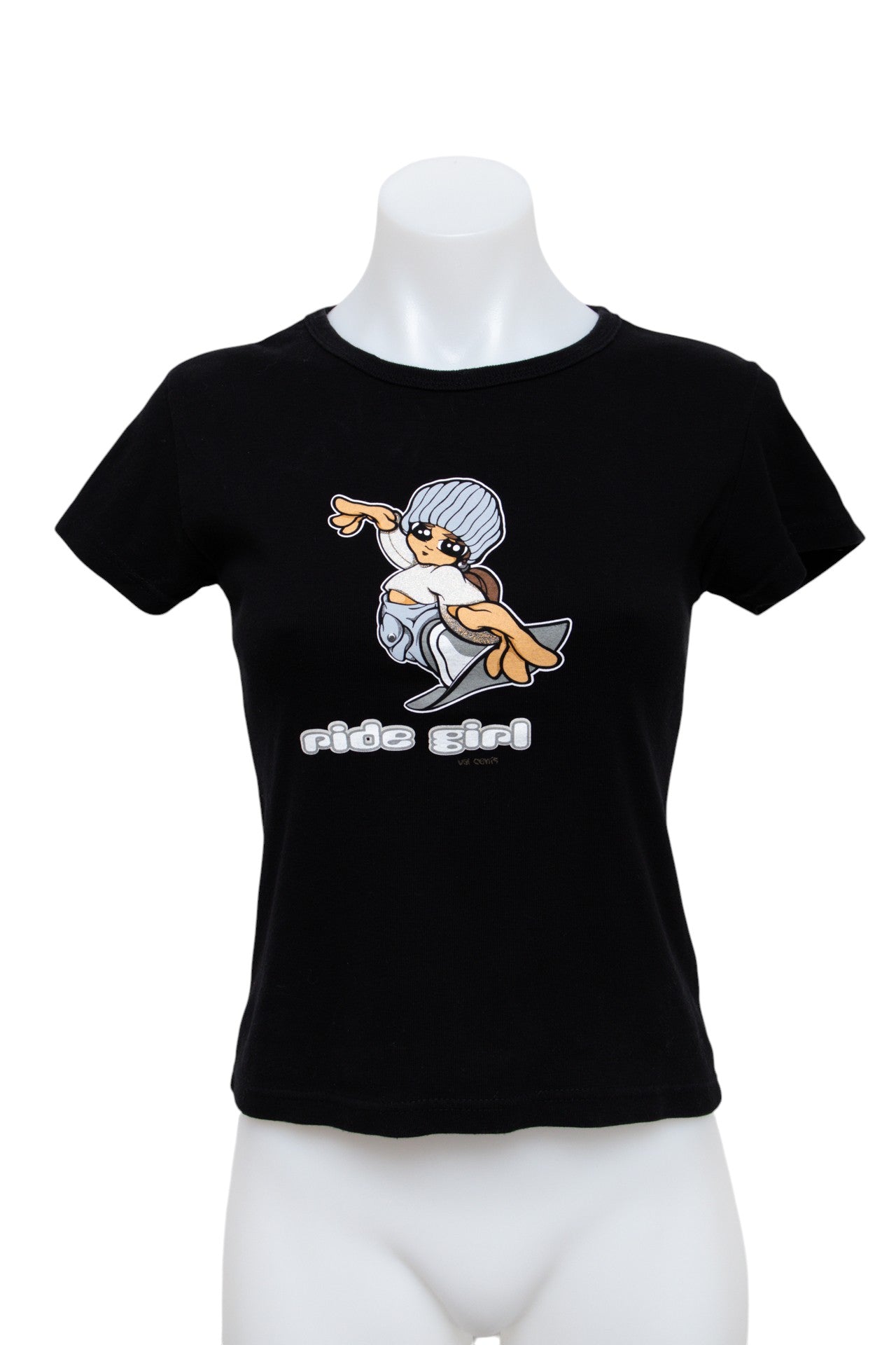 #74 Spirit T-shirt Black | c. 196 | Size 8/10