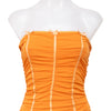 #100 Specchio Side Woman Camisole Top Orange | c. 206 | Size 6