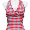 #121 Reworked Halter Top Red | c. 185 | Size 10
