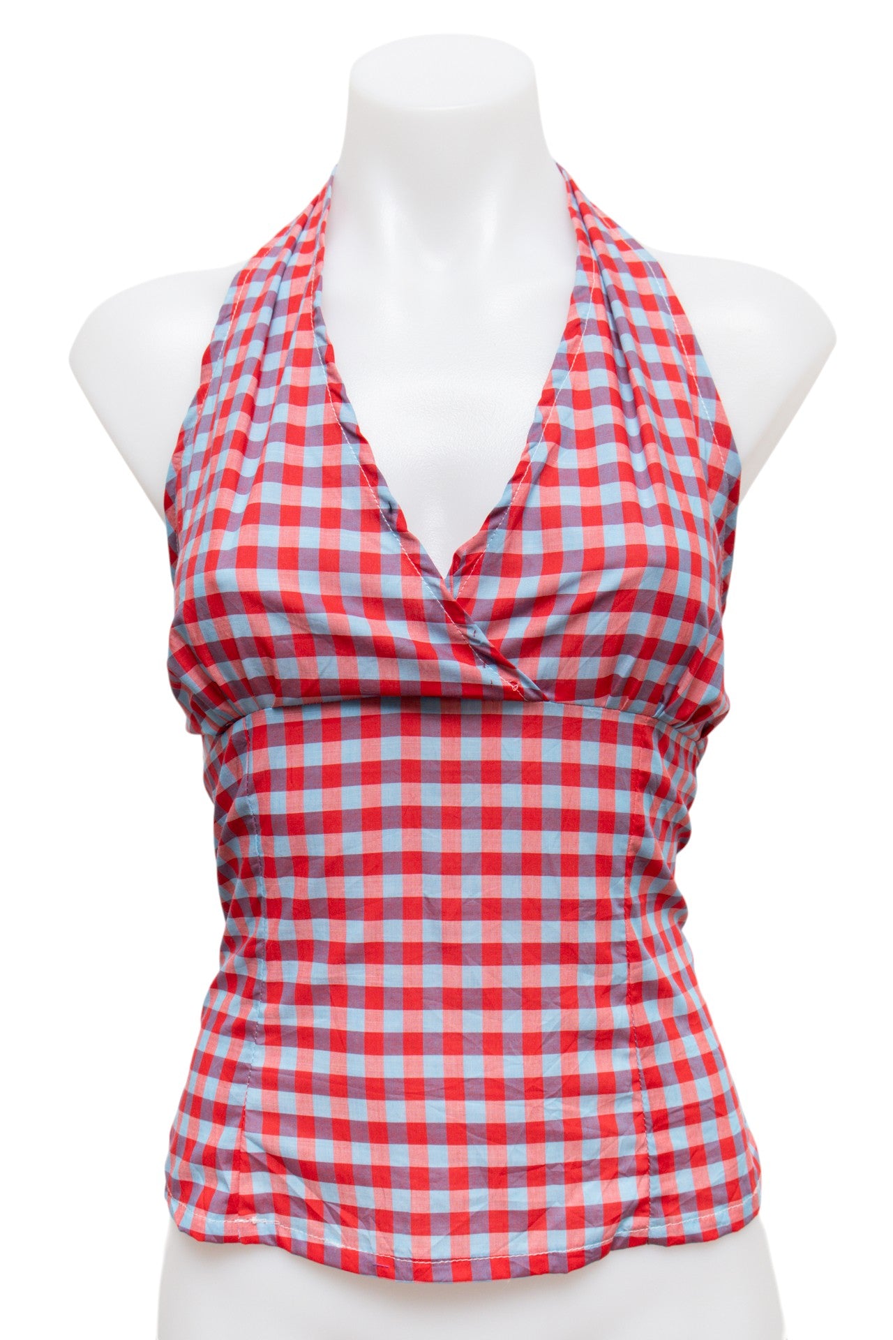 #121 Reworked Halter Top Red | c. 185 | Size 10