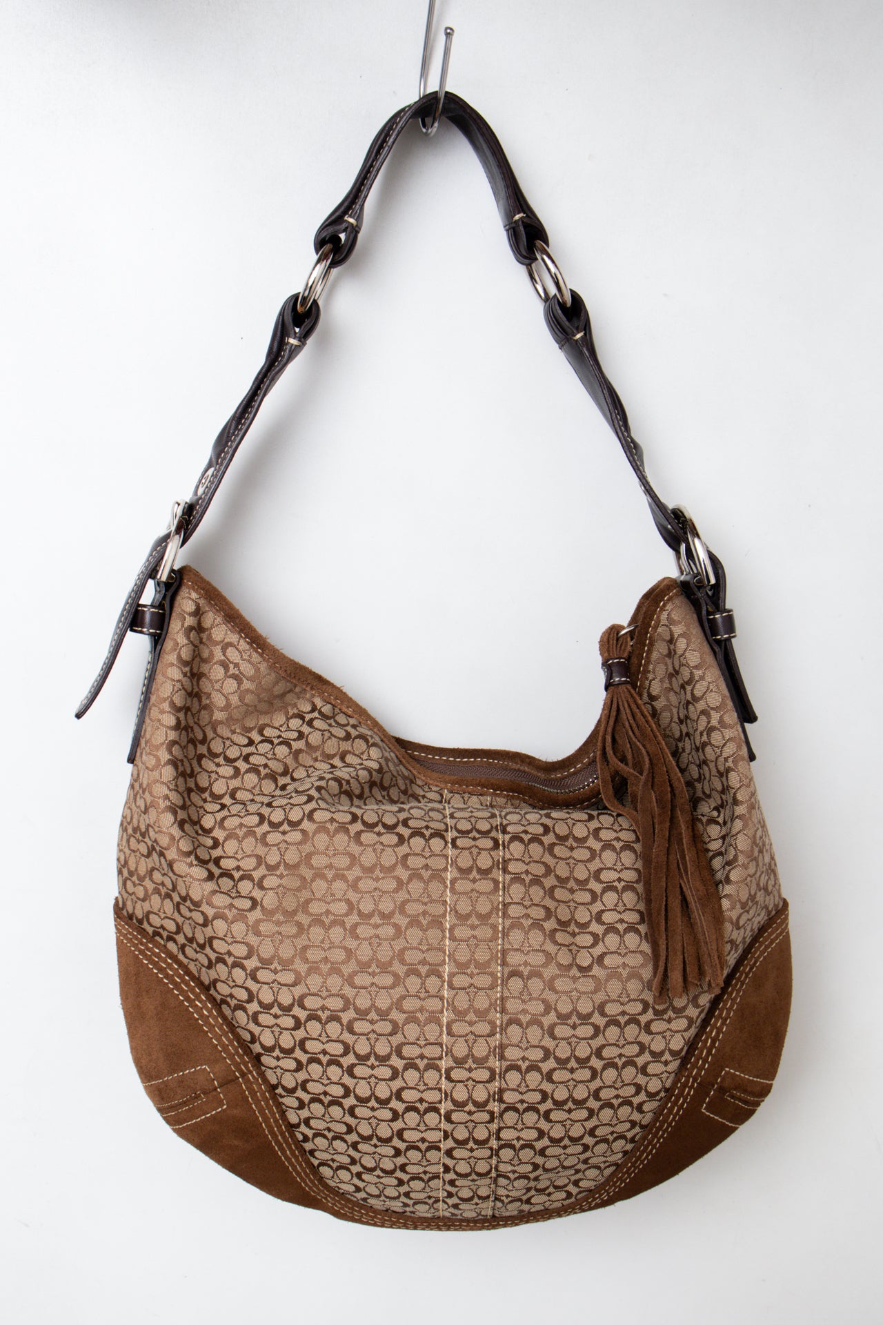 #196 Coach Shoulder Bag Brown | c. 198 | Size