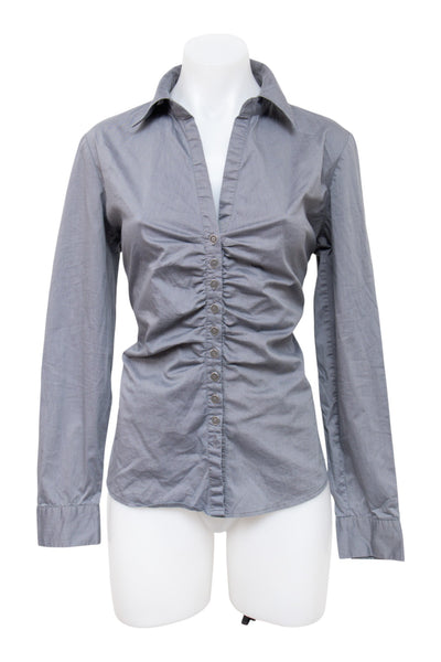 #82 New York & Company Shirt Blue | c. 195 | Size 8