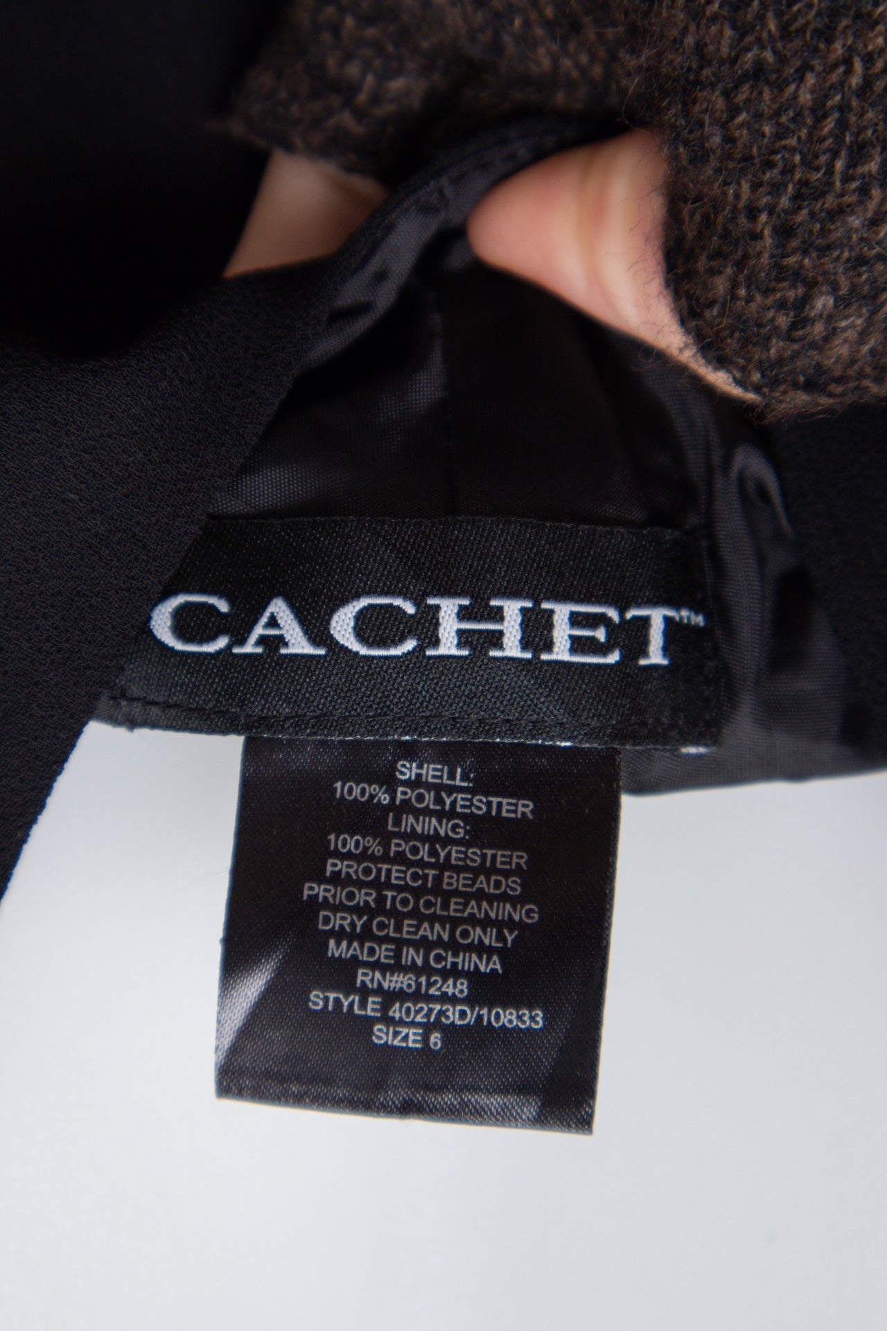 #186 Cachet Dress Black | c. 205 | Size 8