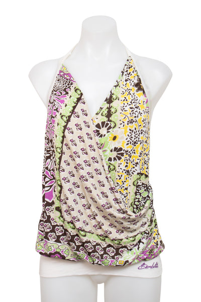 #101 Bambalita Halter Top White | c. 206 | Size 8/10