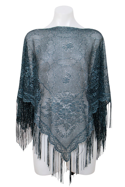 #125 West End Poncho Blue | c. 208 | Size