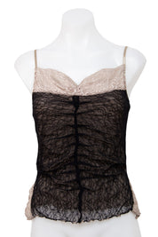 #123 Bisou Bisou By Michele Bohbot Cami Top Black | c. 206 | Size 8