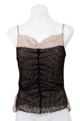 #123 Bisou Bisou By Michele Bohbot Cami Top Black | c. 206 | Size 8