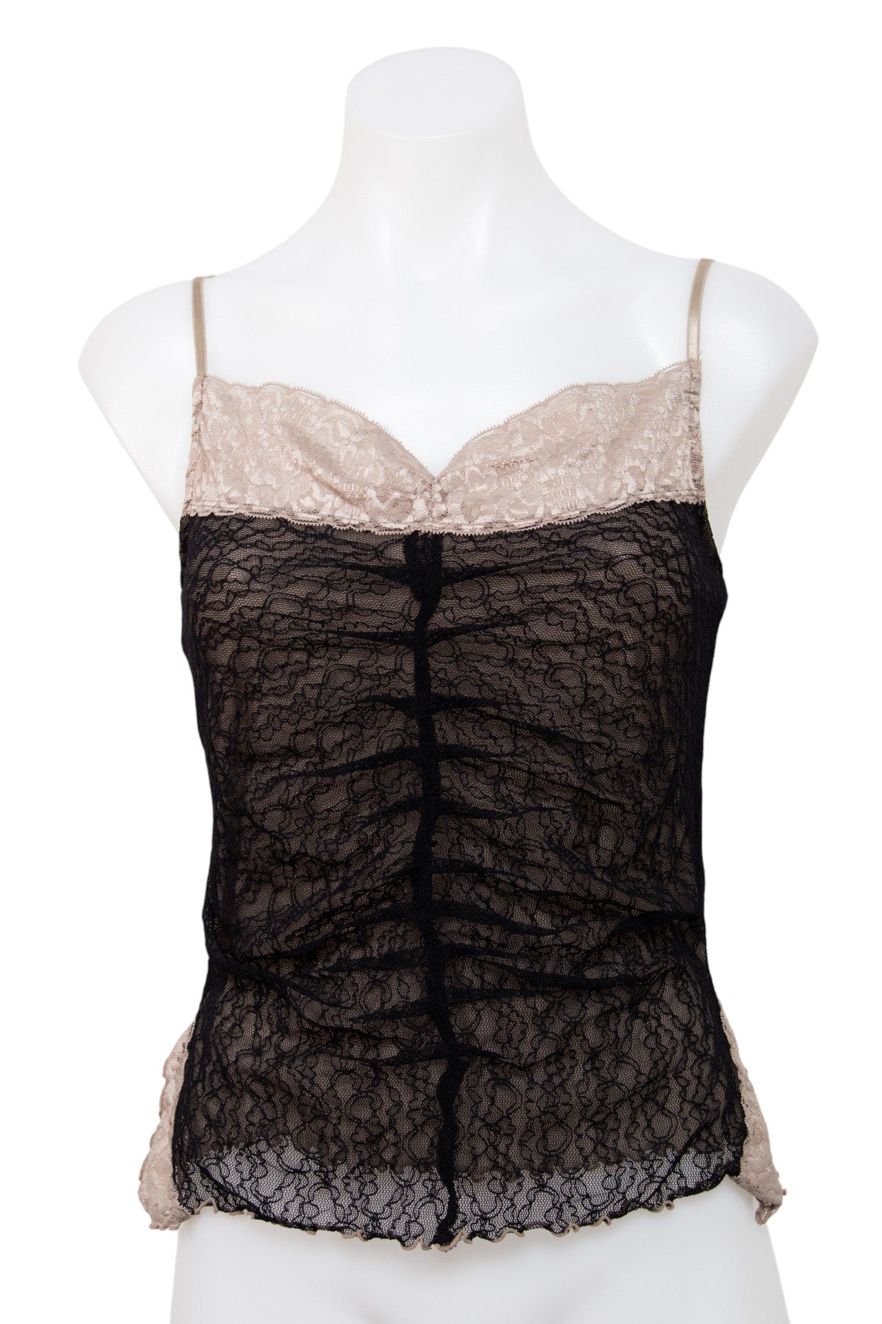 #123 Bisou Bisou By Michele Bohbot Cami Top Black | c. 206 | Size 8