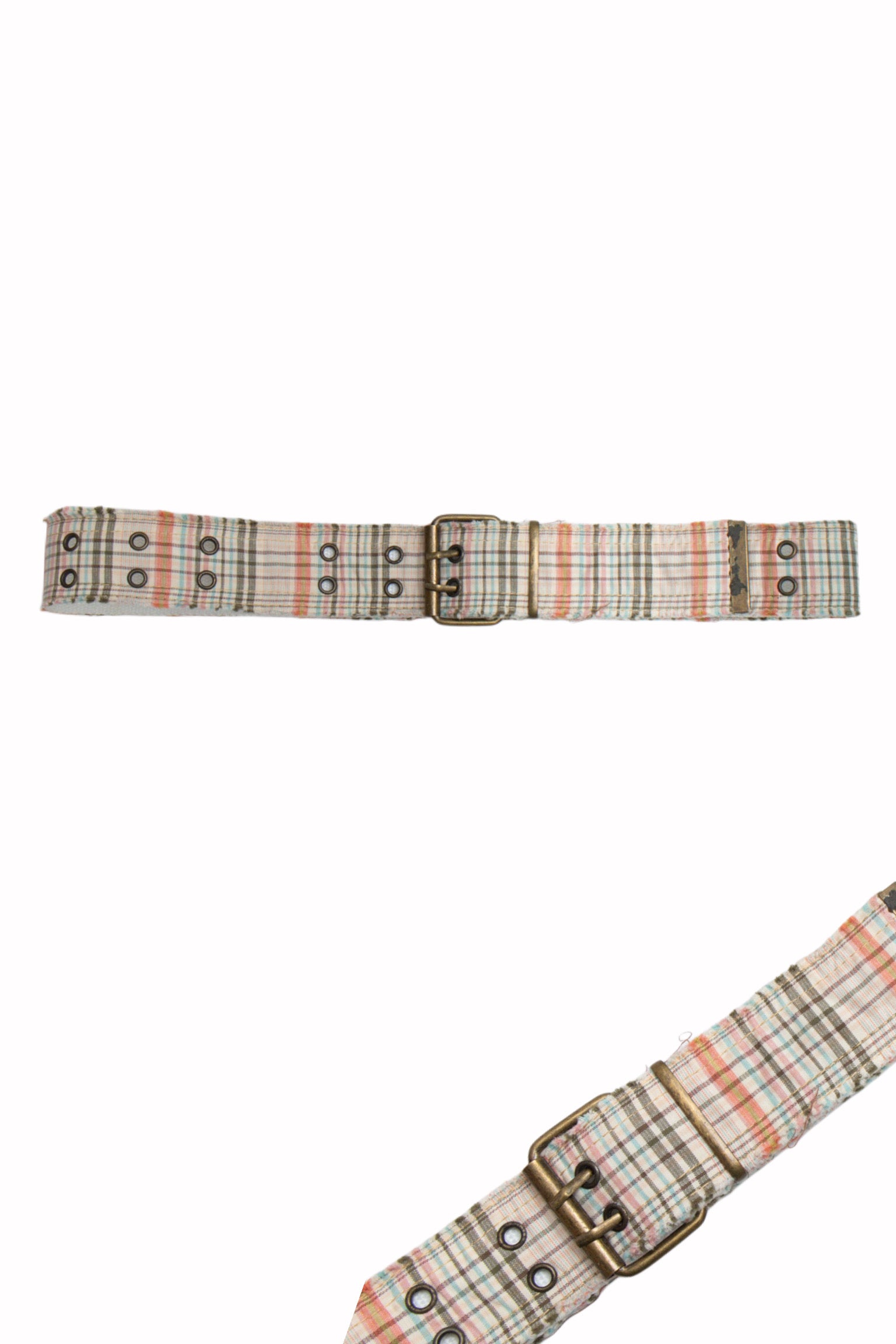 #66 Dark Cotton Plaid Belt | High School Musical