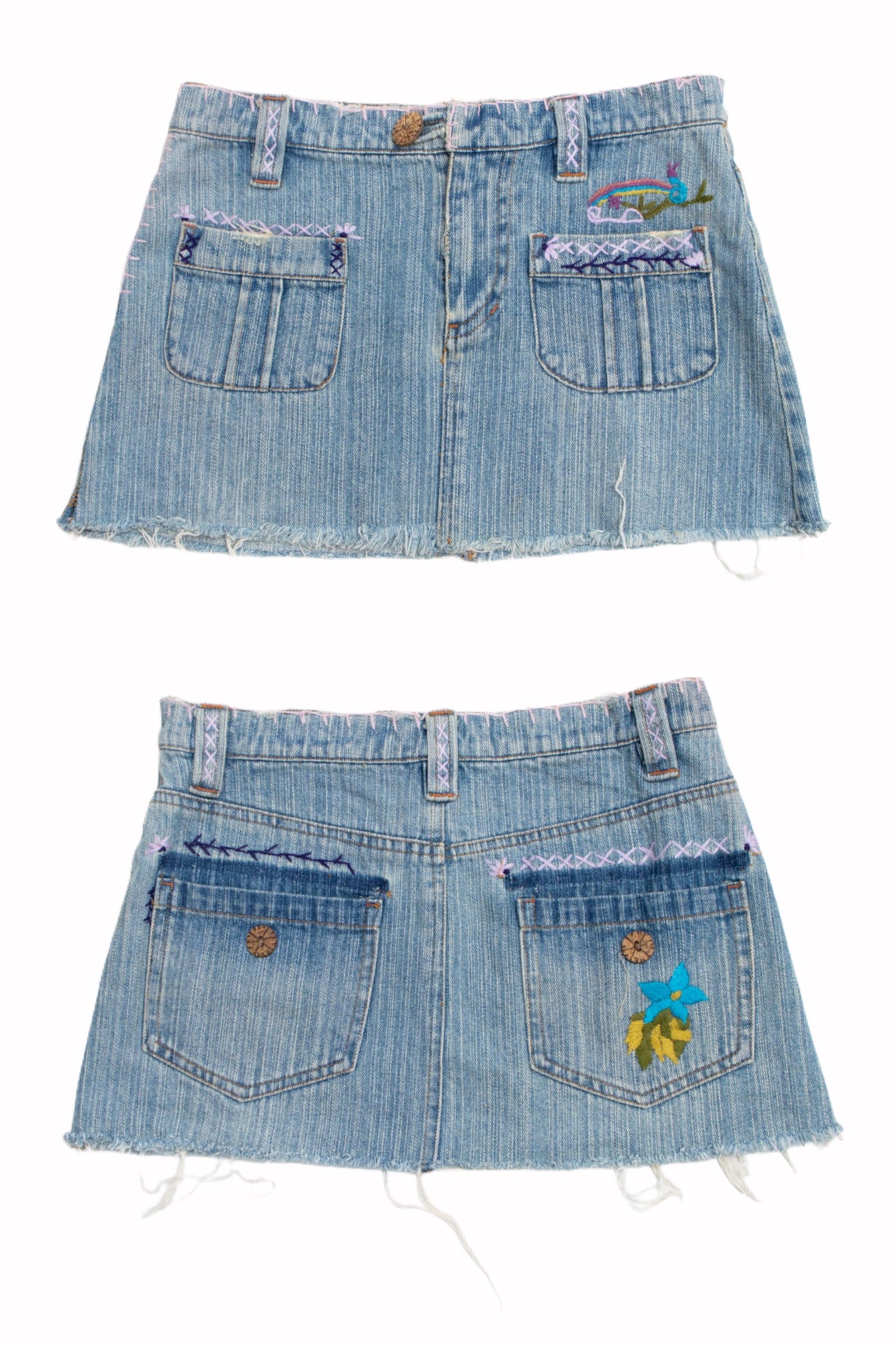 #66 Cheyennerich Denim Mini | Garden Brat | Size 8