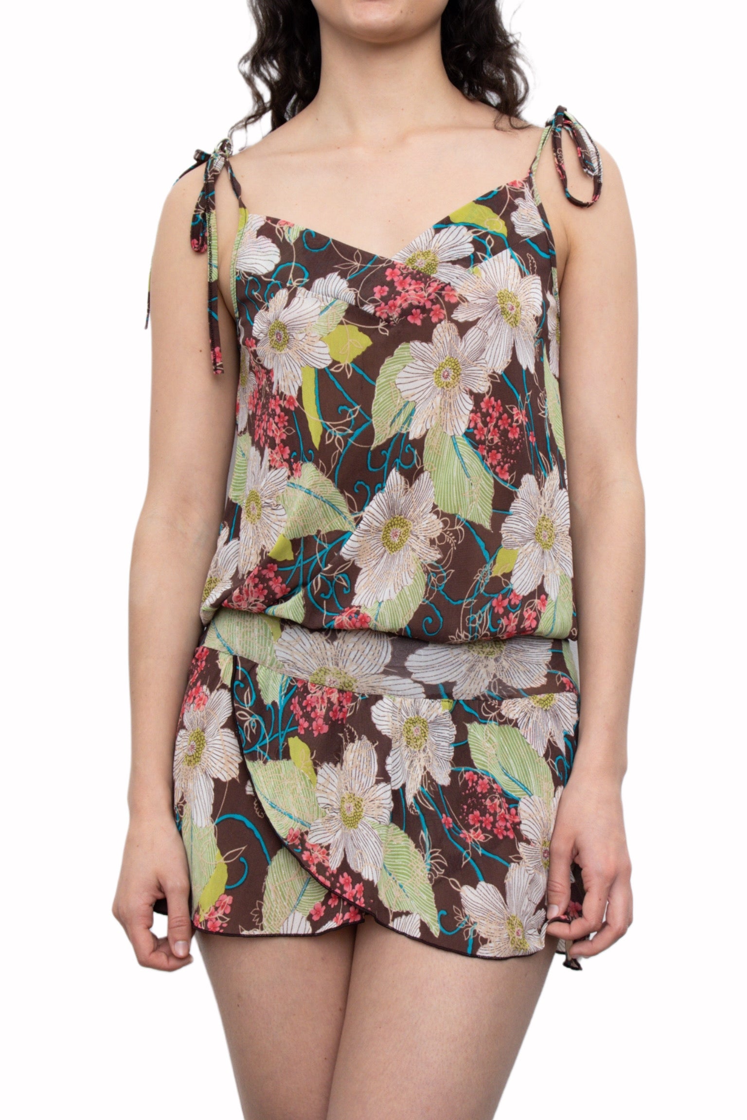 #33 Brown Floral Dress | Garden Brat | Size 12