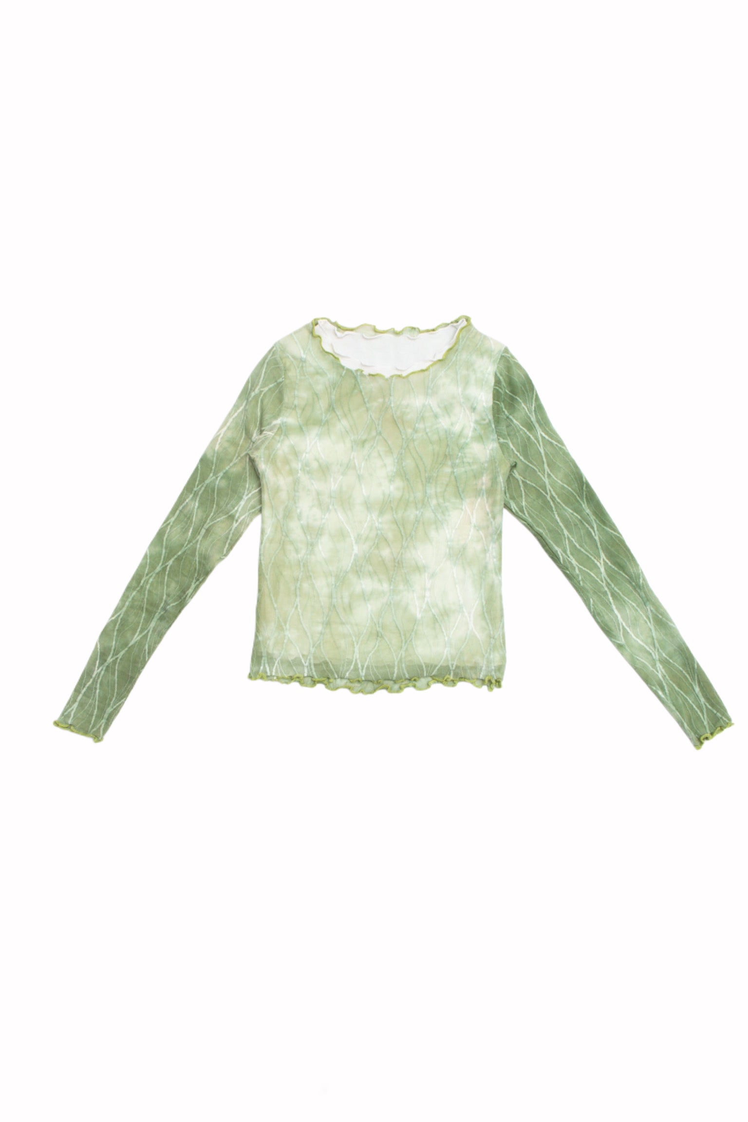 #53 Green Mesh Long Sleeve | Garden Brat | Size 6