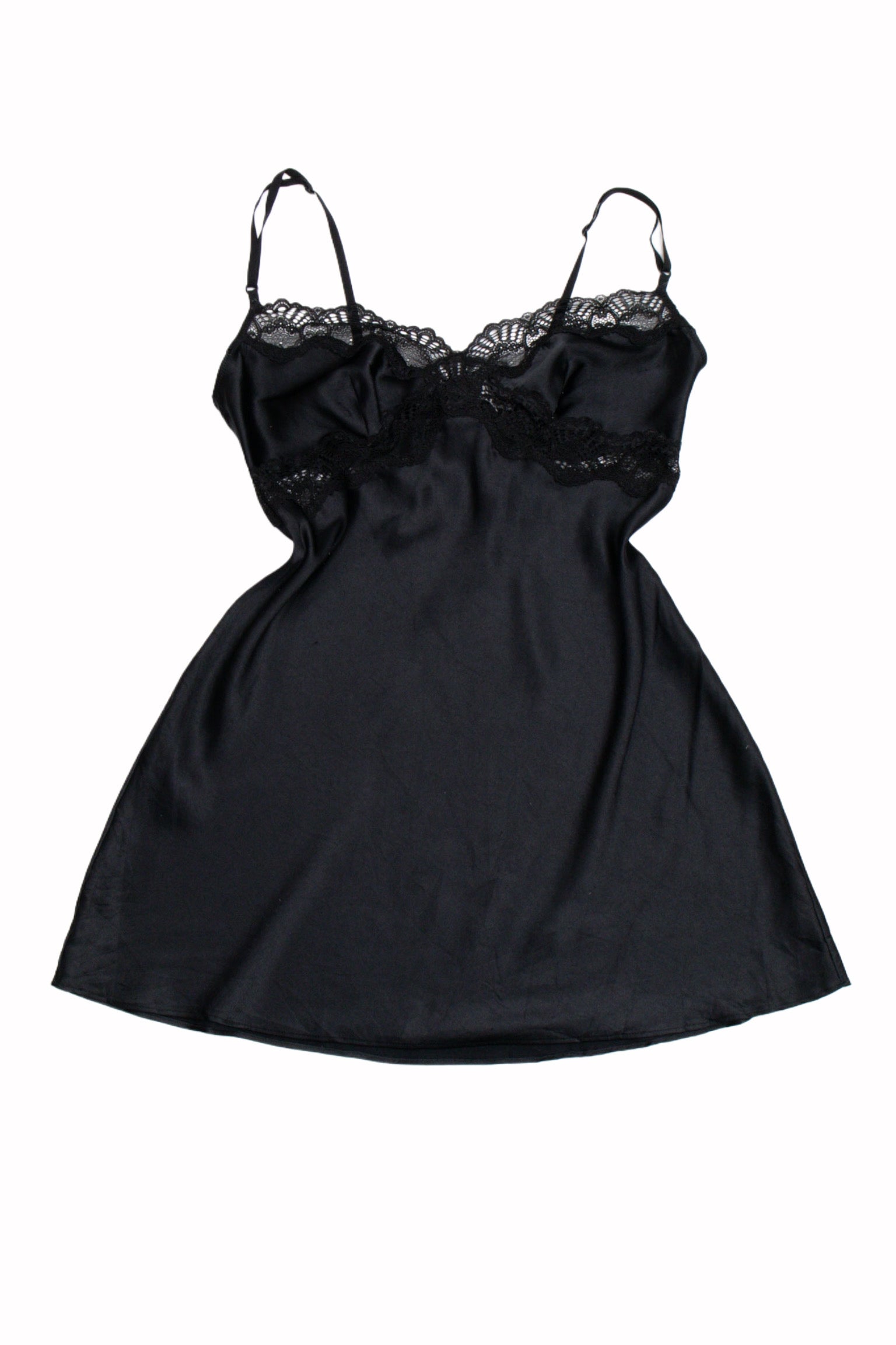 #50 VS Black Satin Slip | Manoit's Picks | Size 10