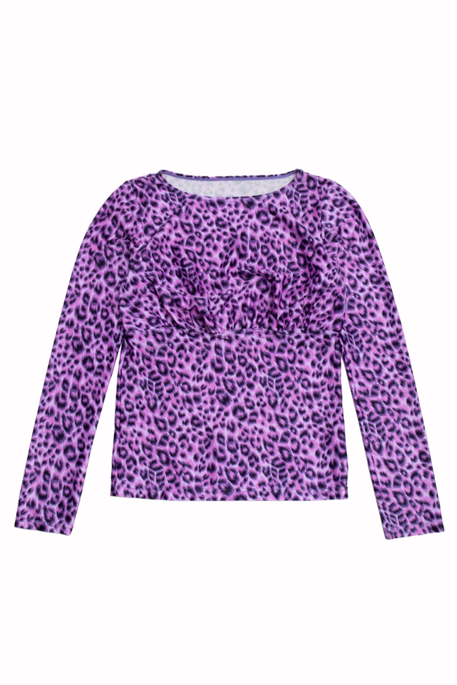 #52 Pink Purple Leopard Long Sleeve | Short n Sweet | Size 10