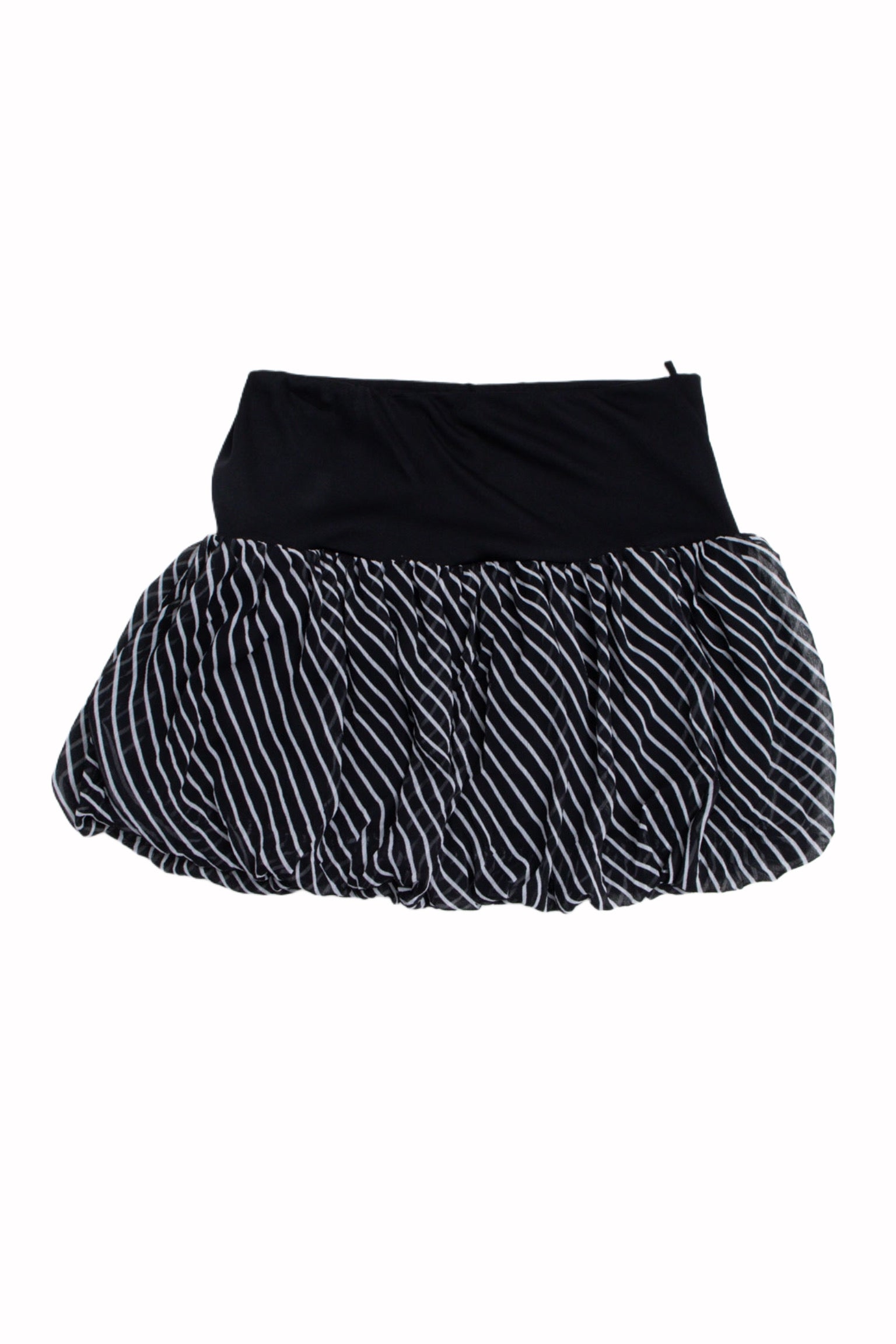 #45 Black White Striped Balloon Mini | Short n Sweet | Size 8