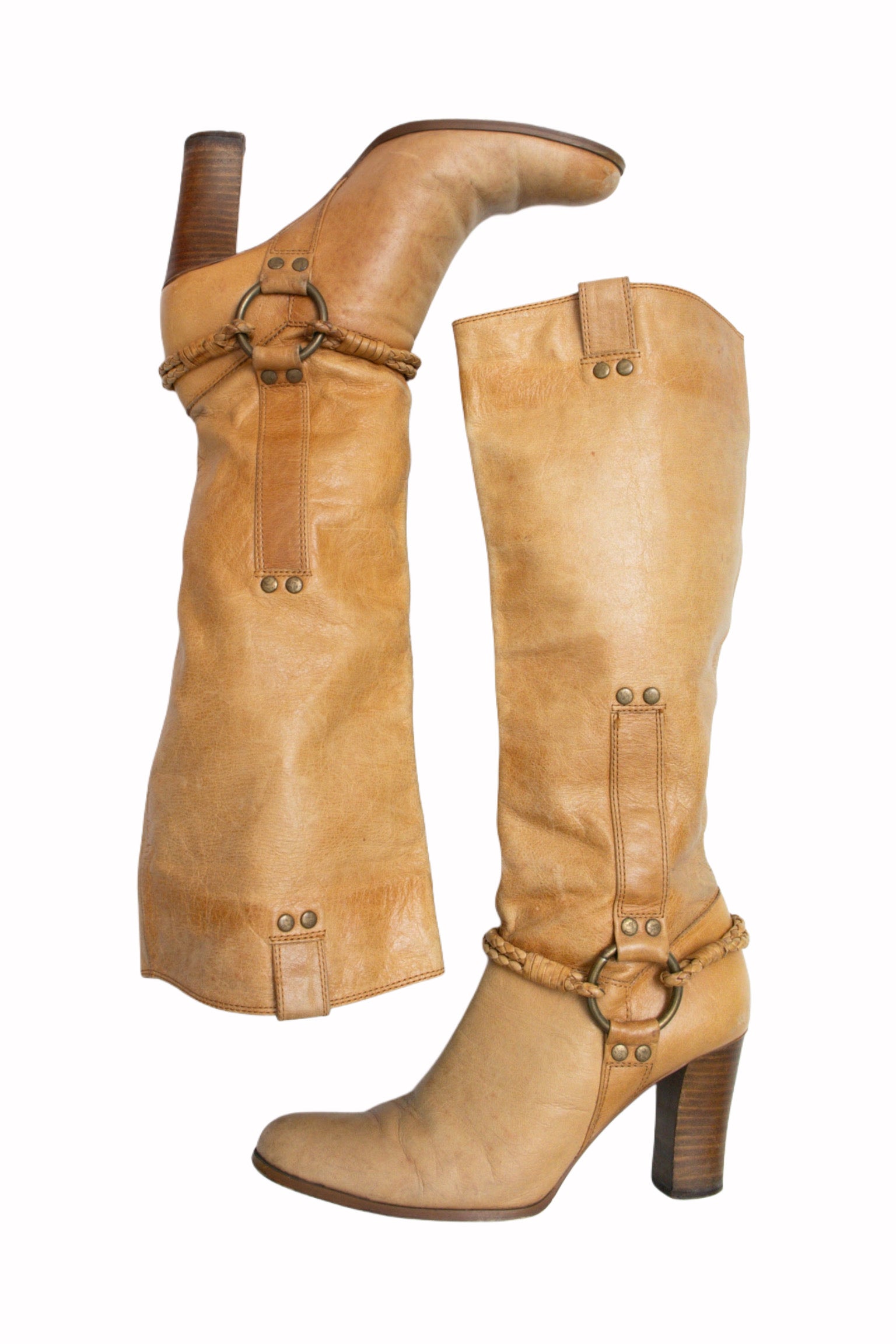 #80 Harness Heeled Boots | Wild West | EU38