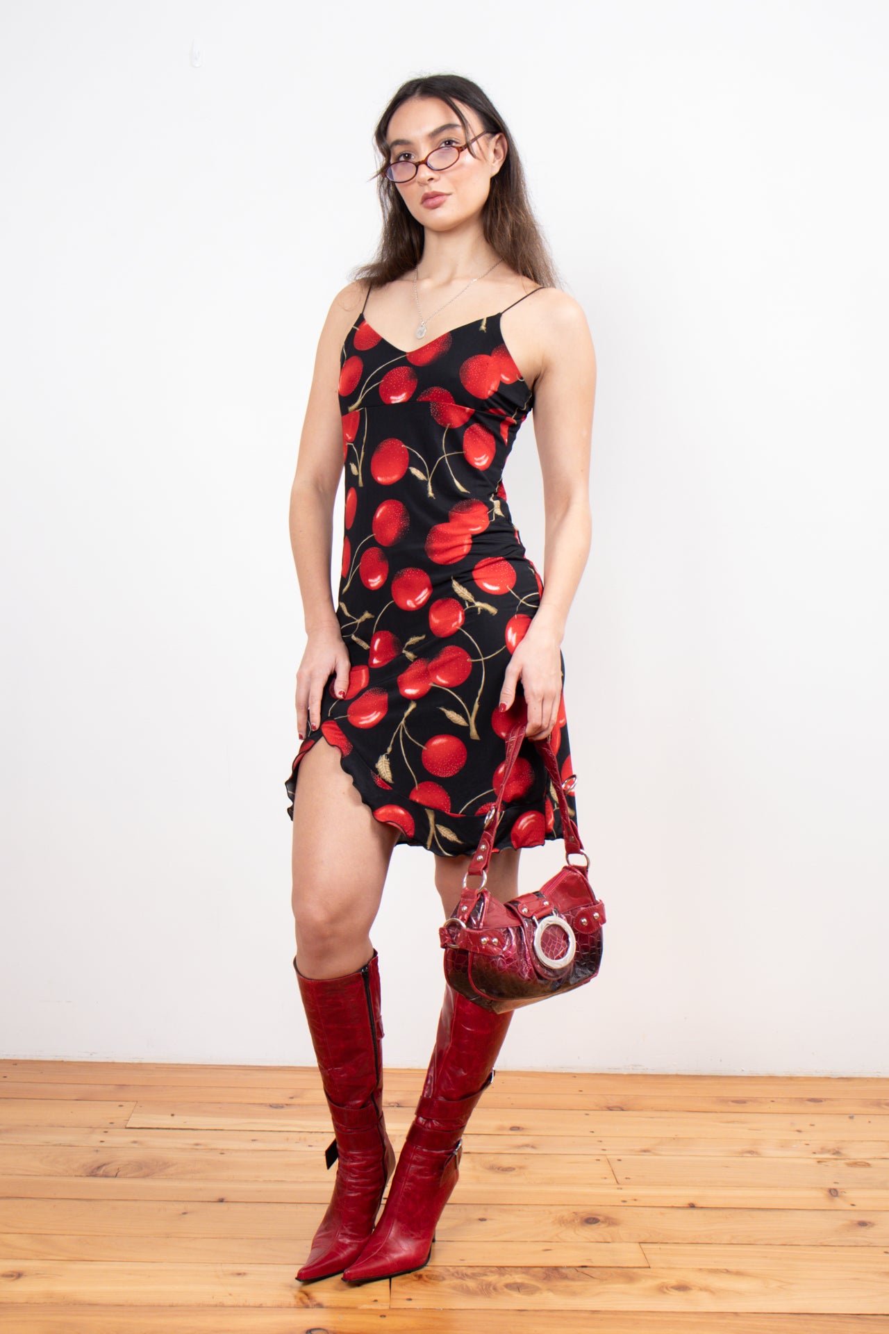 #01 Orsay cherry mini dress | c. 160 | size 8