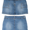 #144 Blue-asphalt Mini Skirt Blue | c. 189 | Size 8