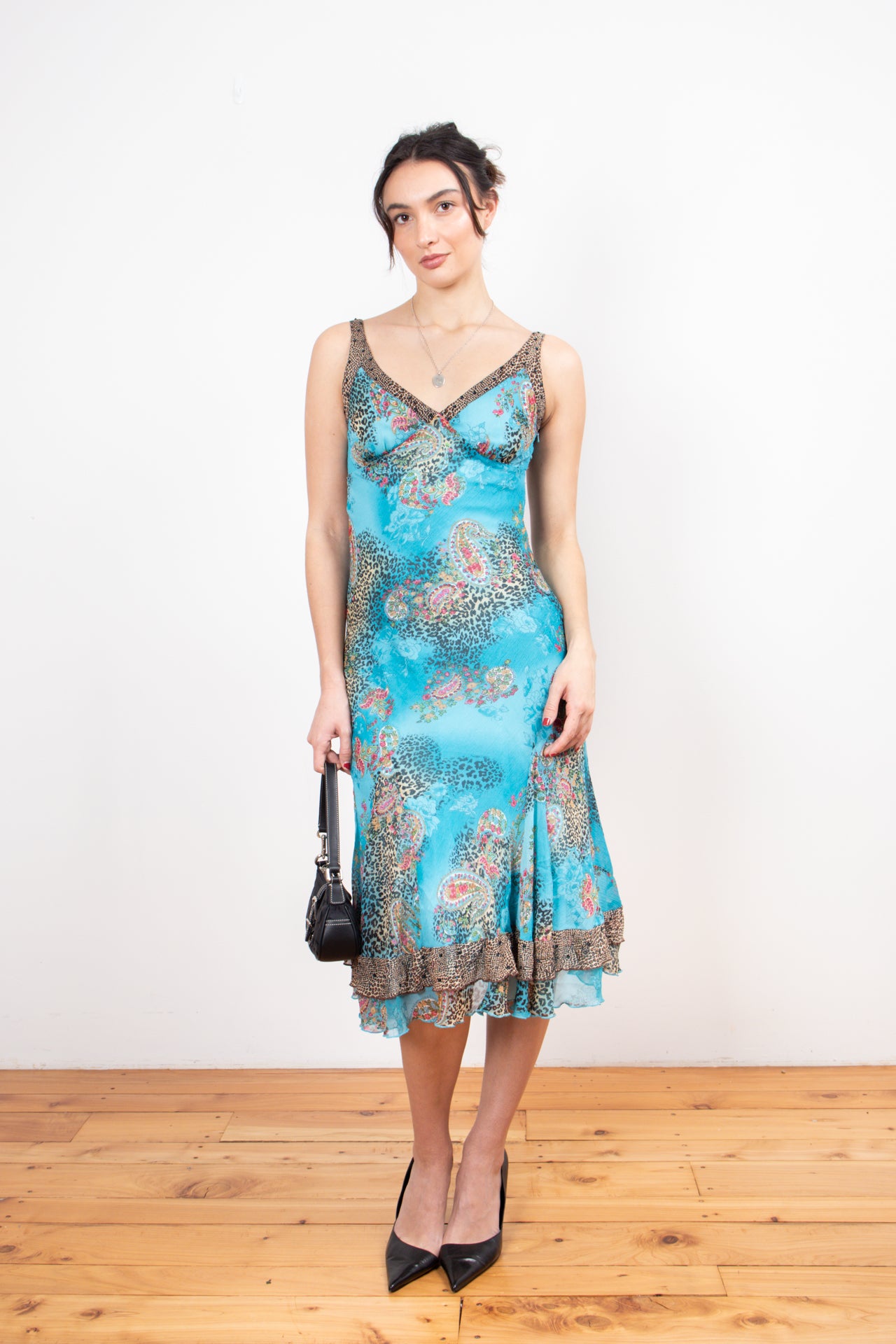 #04 leopard & paisley beaded dress | c. 160 | size 8