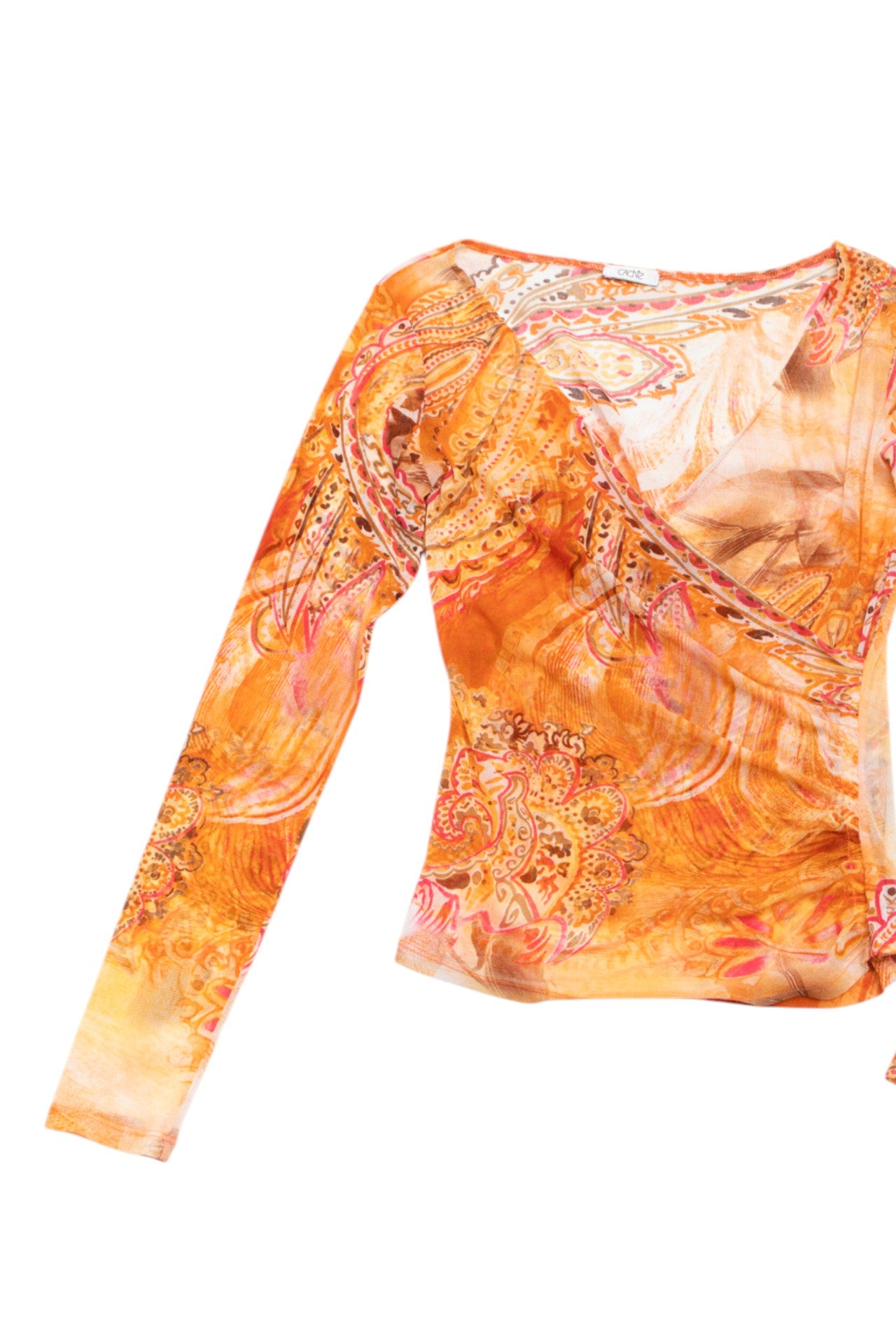 #95 Caché paisley asym top | c. 153 | size 12