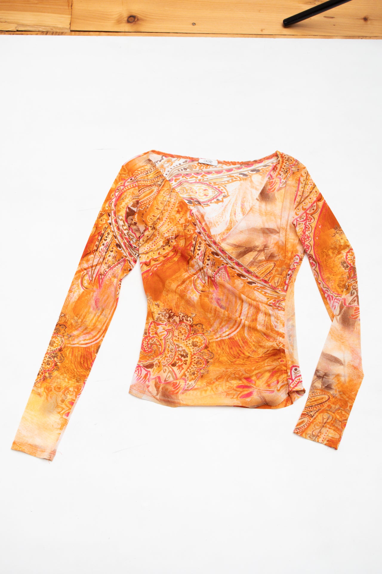 #95 Caché paisley asym top | c. 153 | size 12