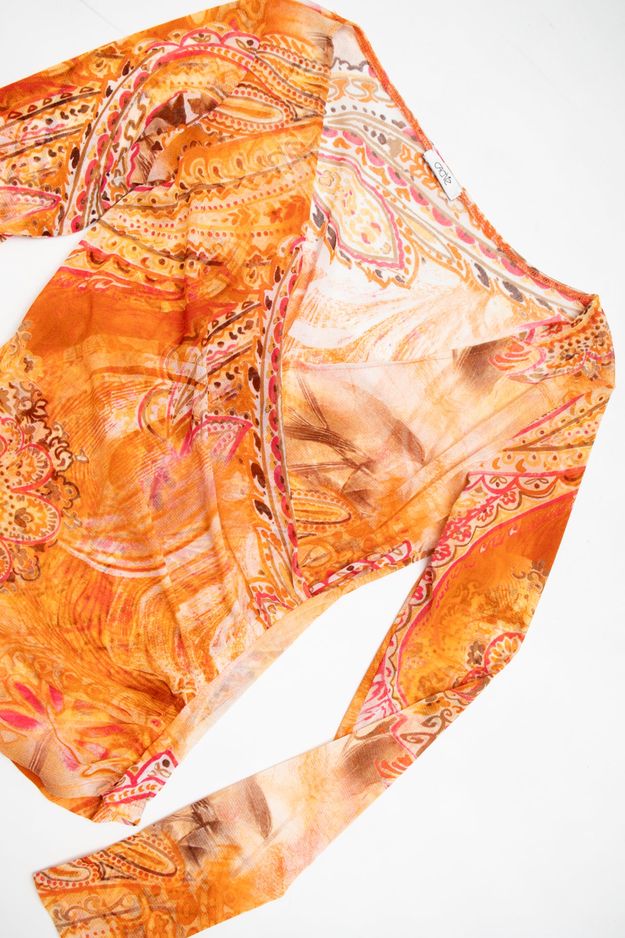#95 Caché paisley asym top | c. 153 | size 12