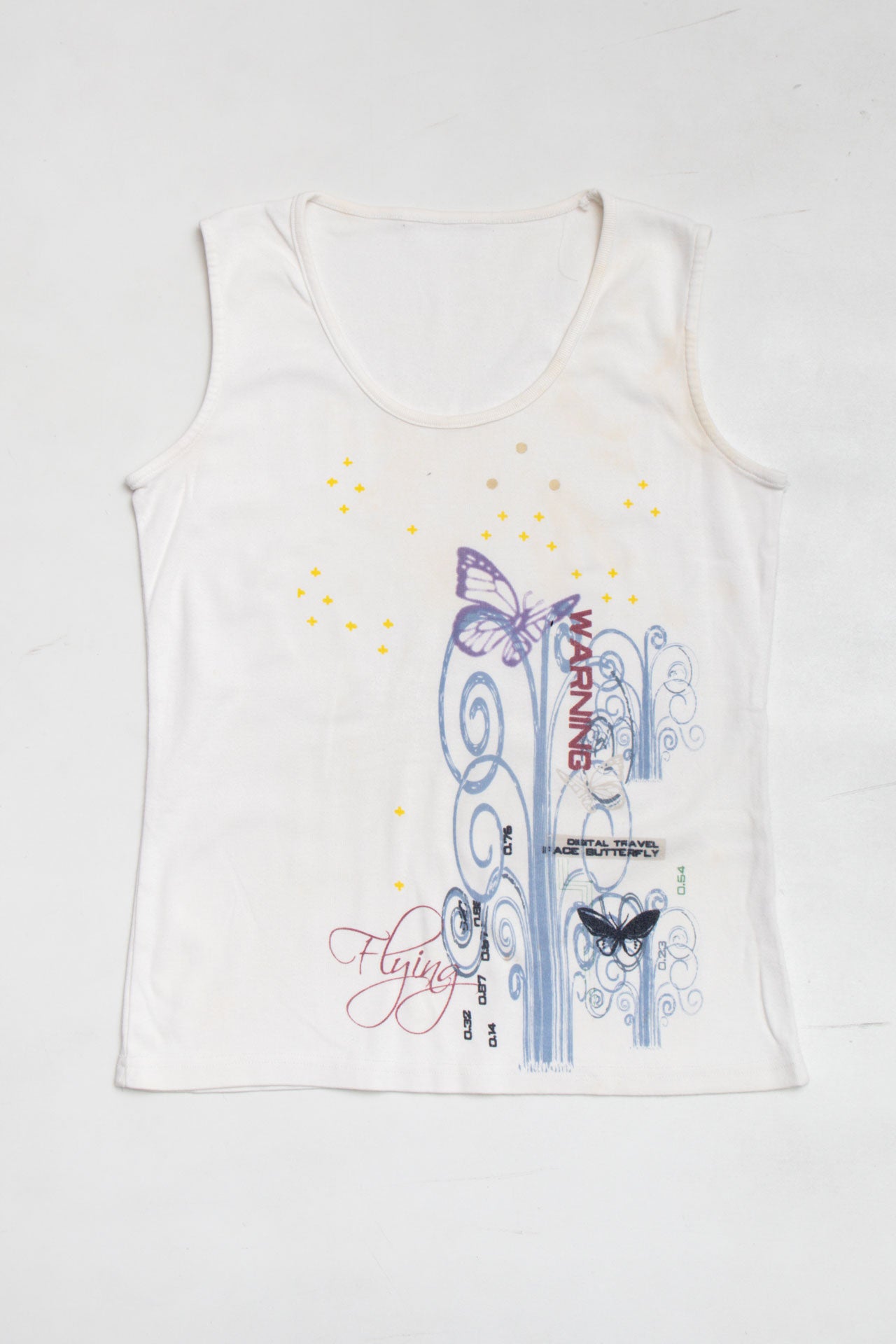 #30 Y2K butterfly graphic tank | Size 12