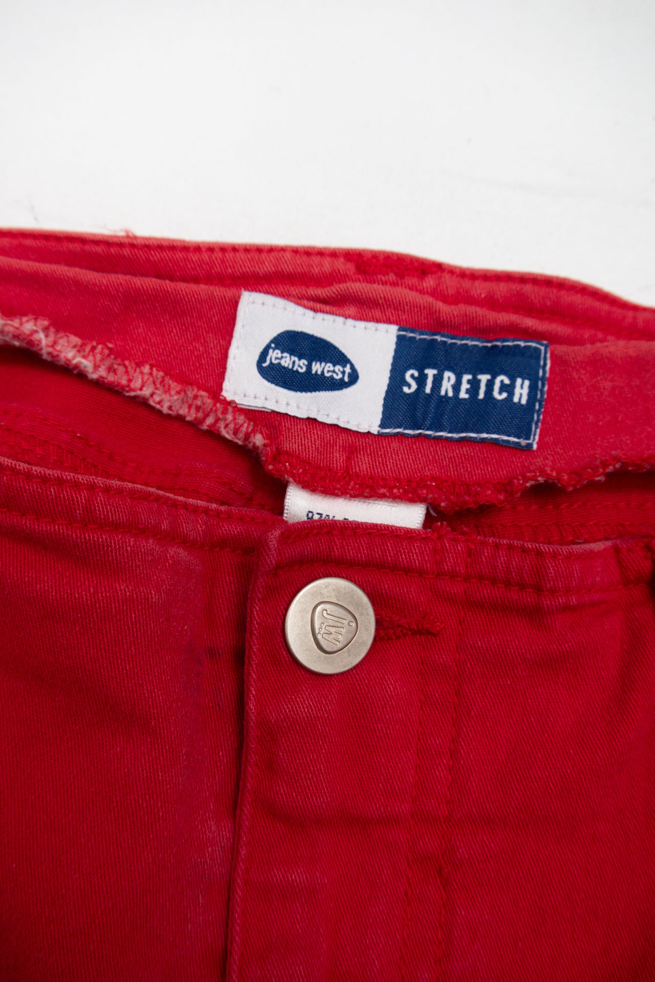 #124 Jeans West studded red flares | c. 153 | Size 10