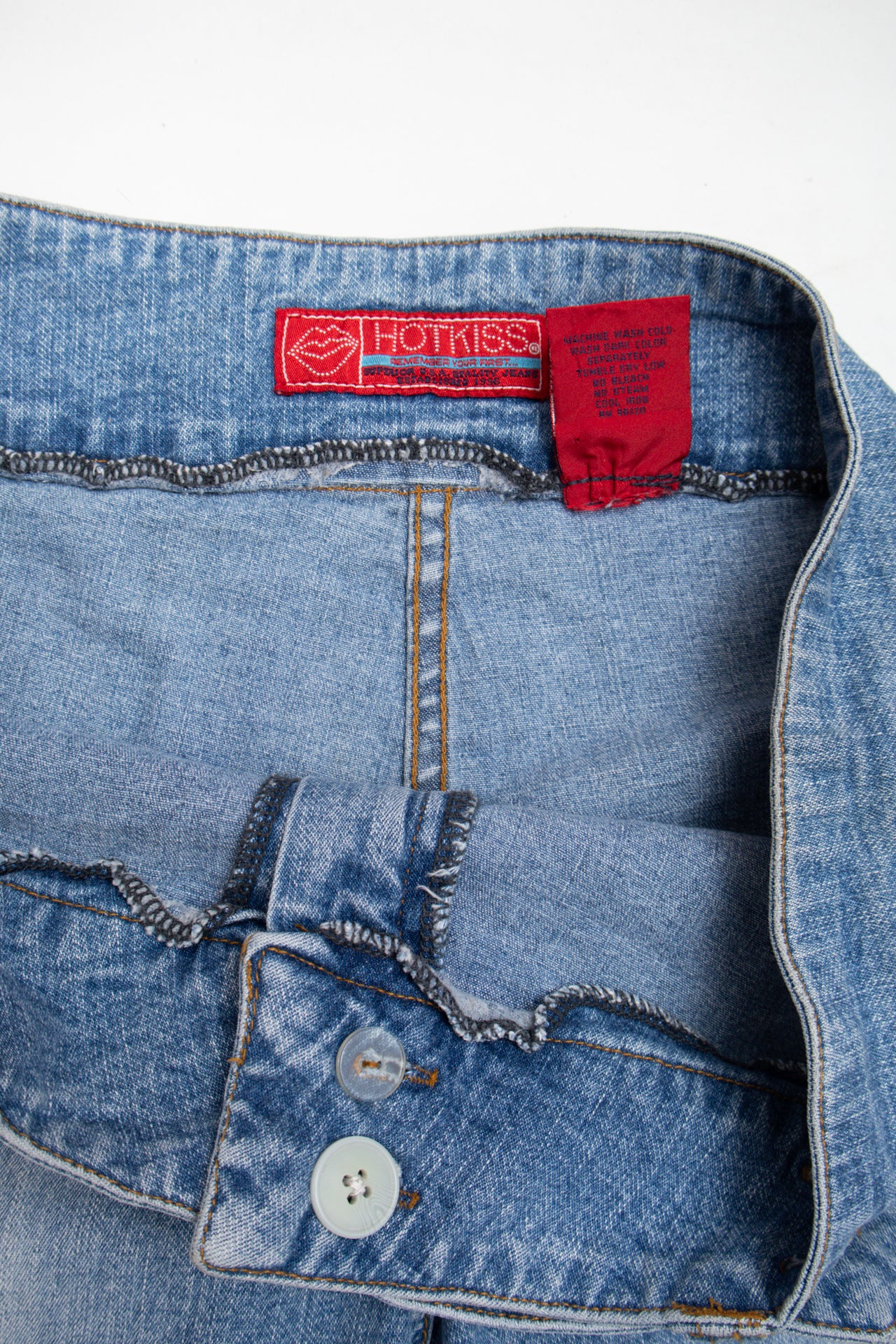 #126 Y2K Hot Kiss belted flared jeans | c. 153 | Size 12