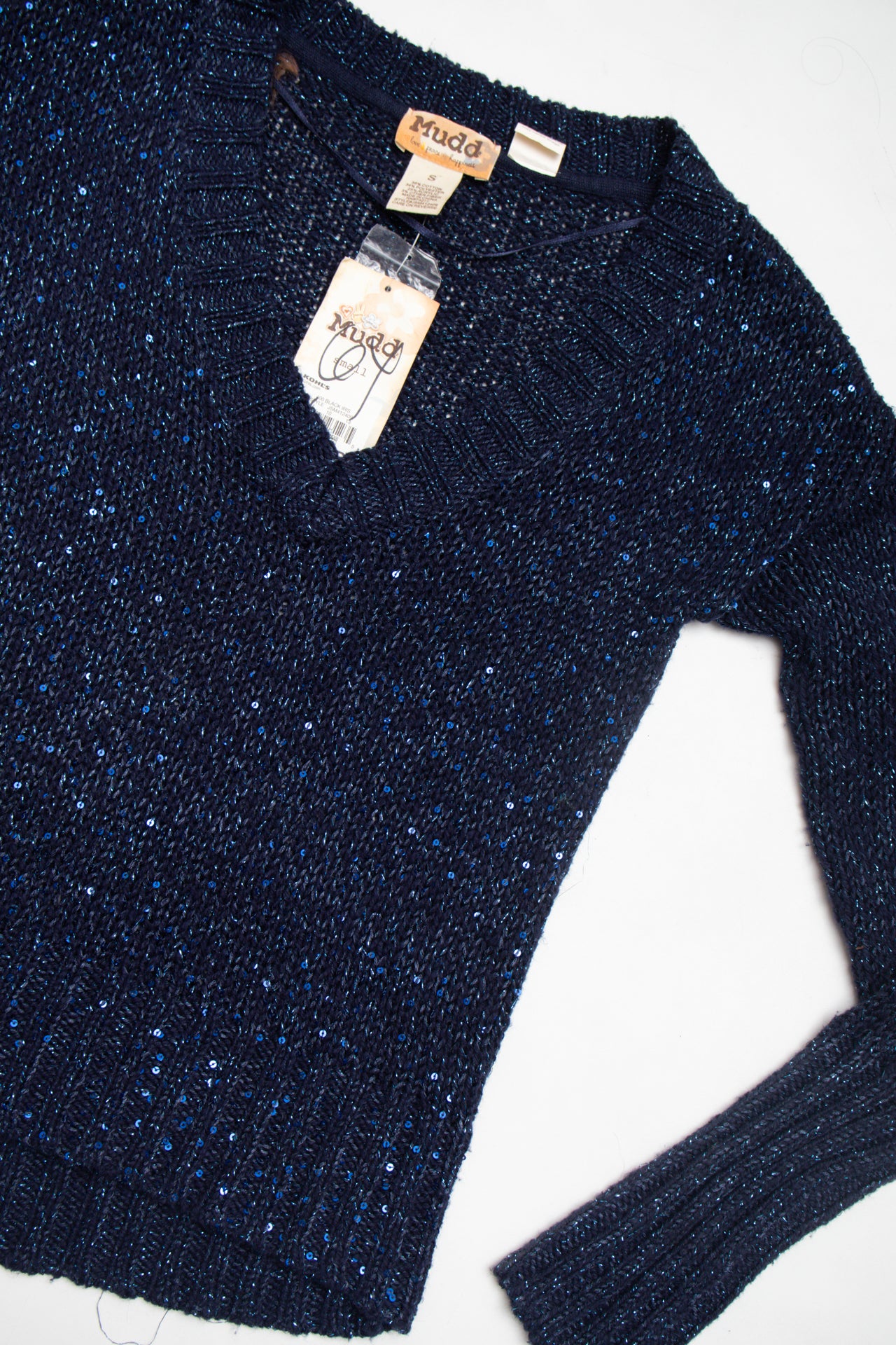 #130 Deadstock Y2K Mudd sequin knit | c. 153 | Size 8