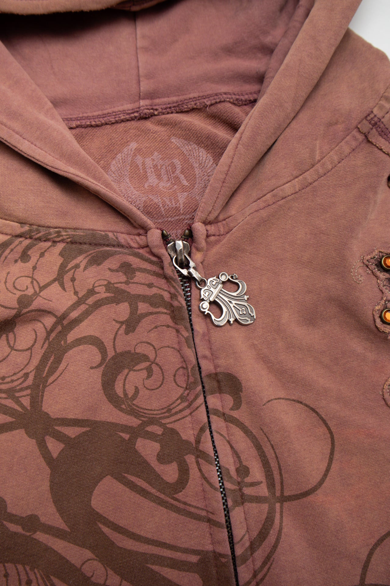 #132 Treasure Rock studded embroidered hoodie | c. 153 | Size 10