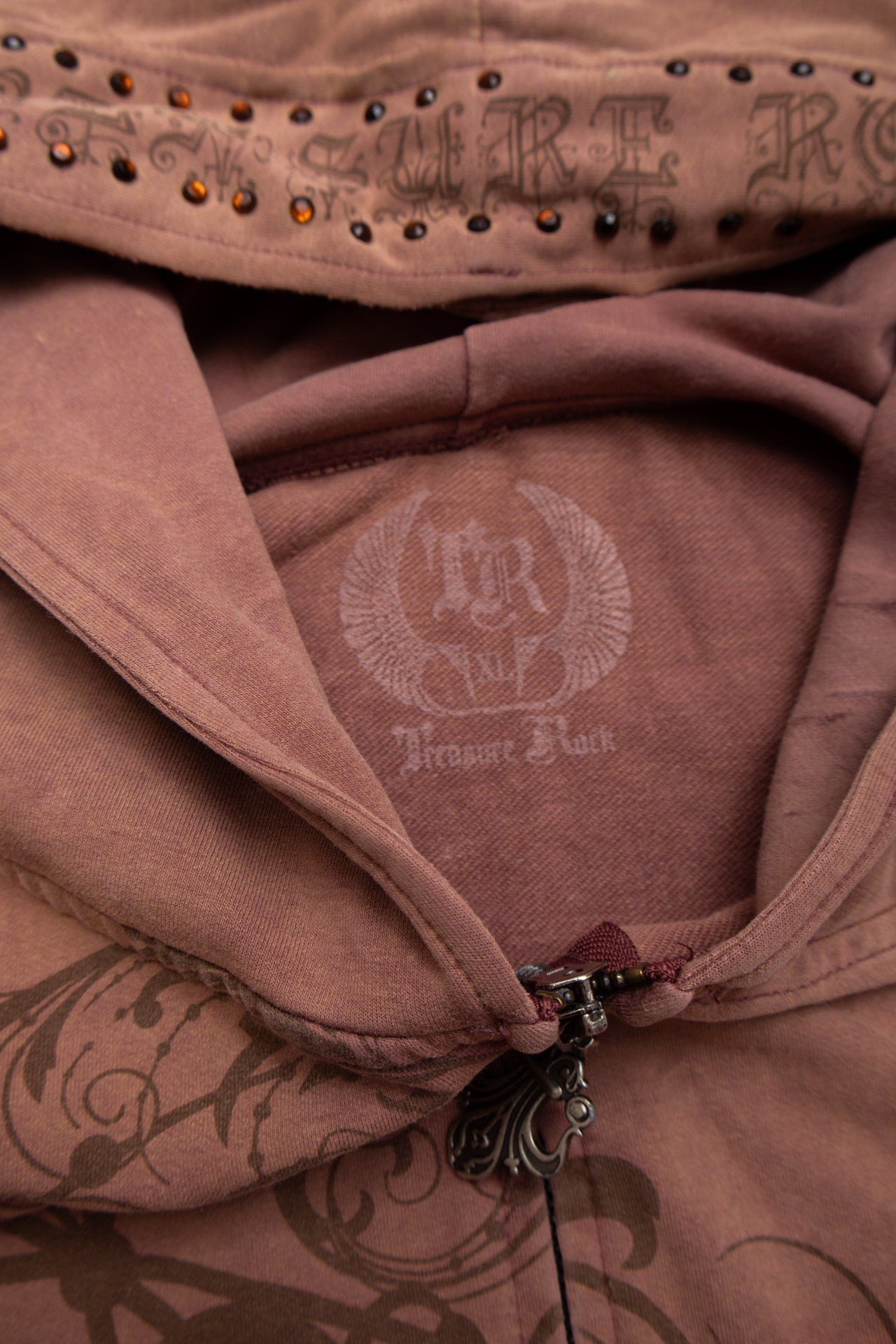 #132 Treasure Rock studded embroidered hoodie | c. 153 | Size 10