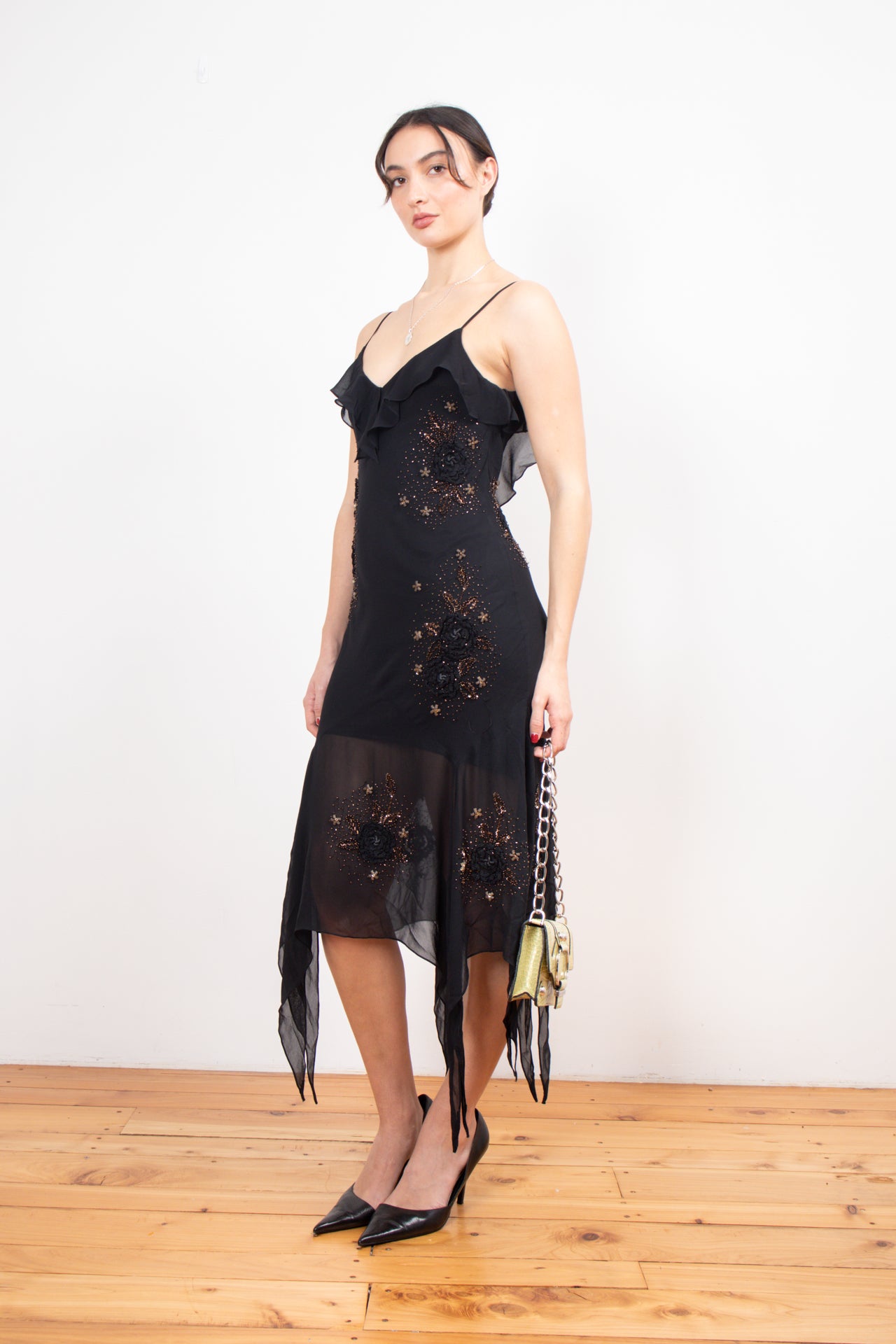#16 Sue Wong beaded silk midi fairy dress | c. 160 | size 10