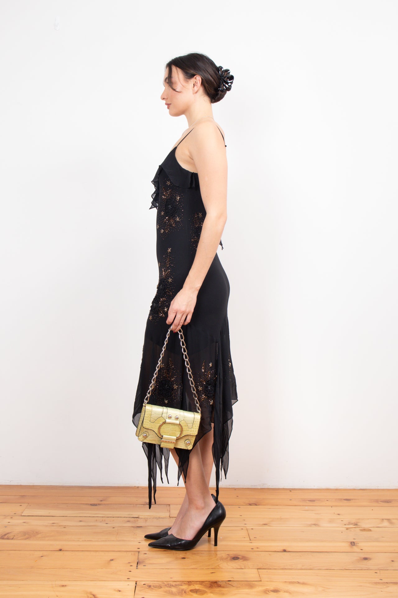 #16 Sue Wong beaded silk midi fairy dress | c. 160 | size 10