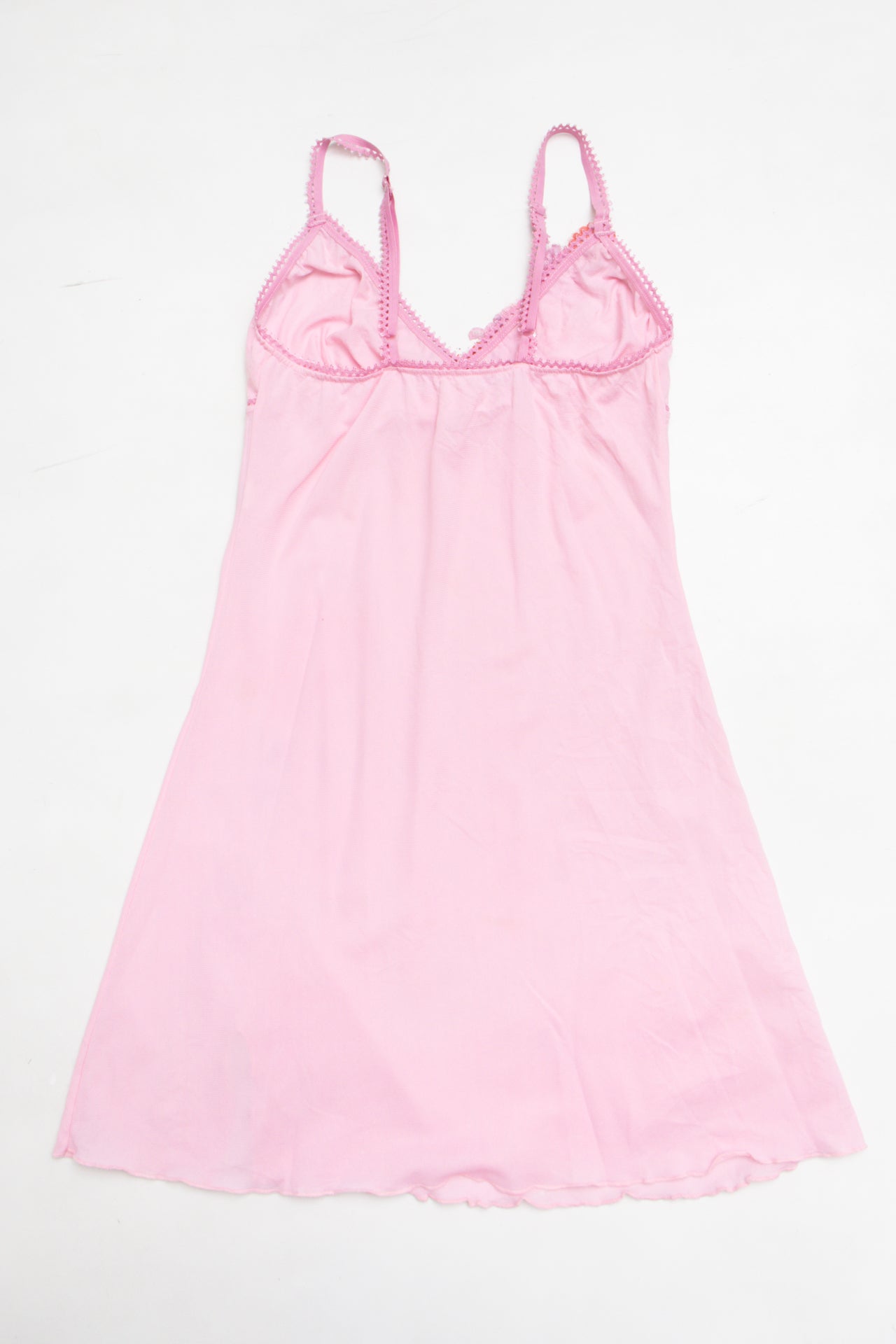 #59 Mesh pink sequin slip | Size 8