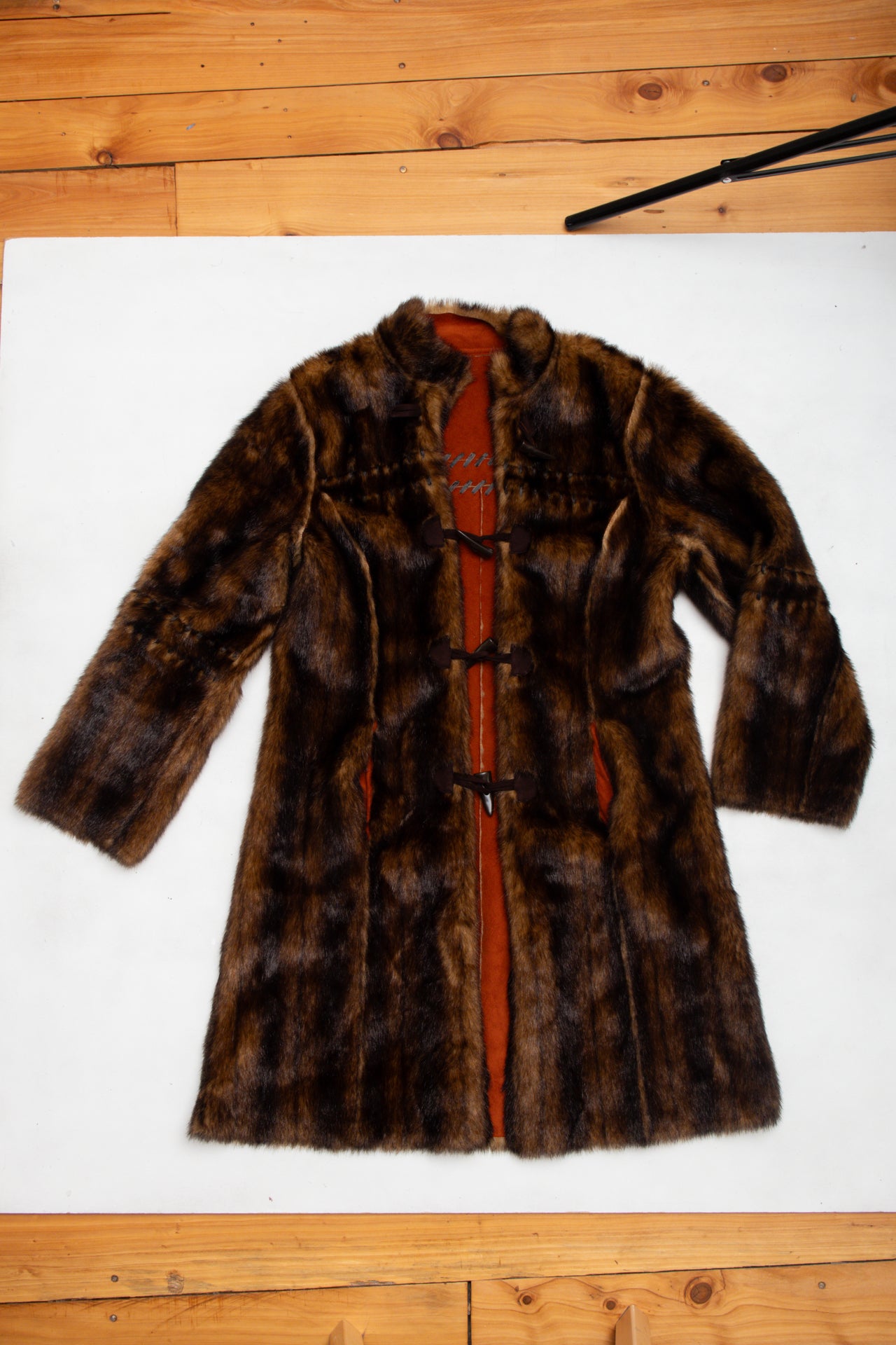 #145 Vintage Faux fur reversible coat | c. 153 | Size 8/10