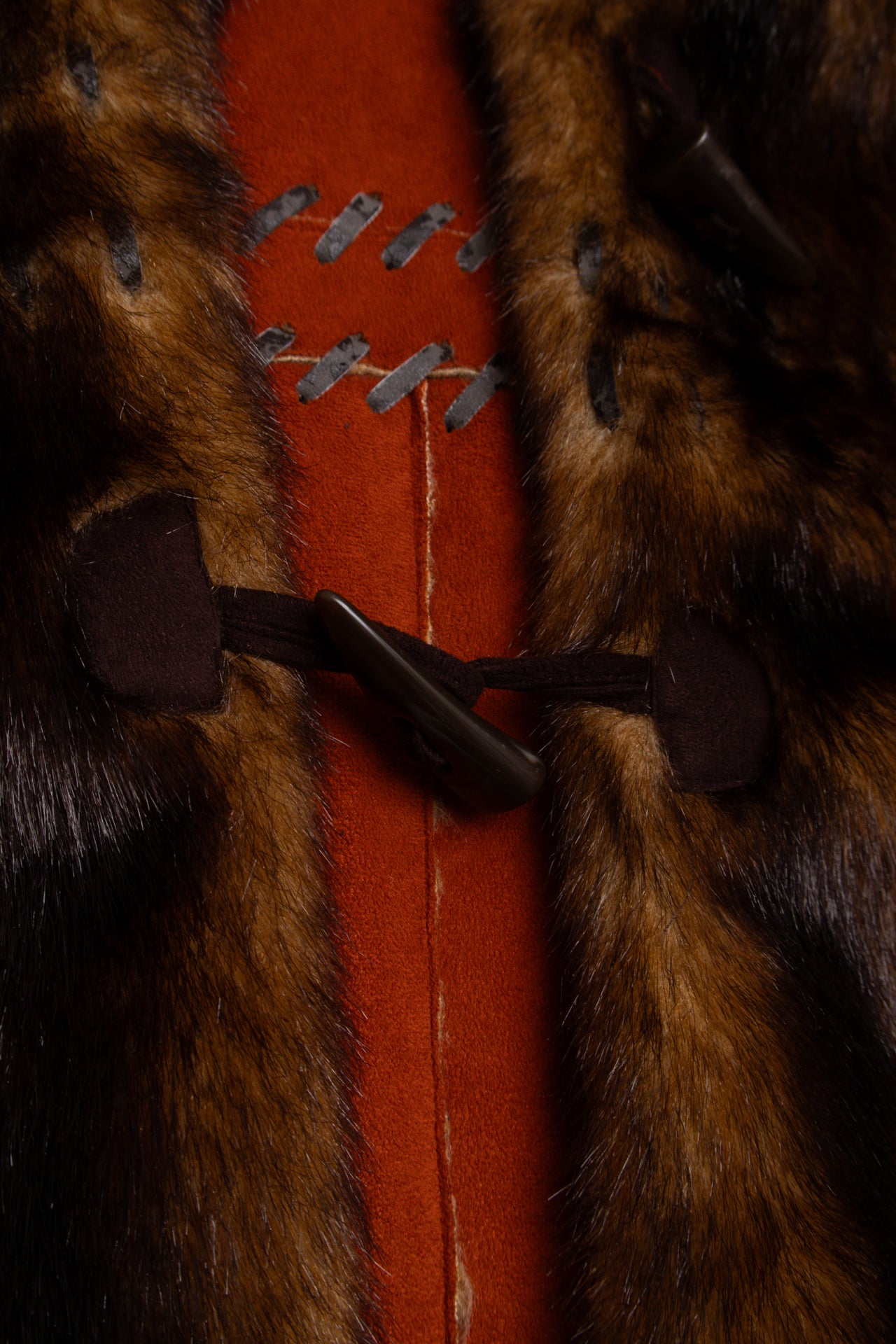 #145 Vintage Faux fur reversible coat | c. 153 | Size 8/10