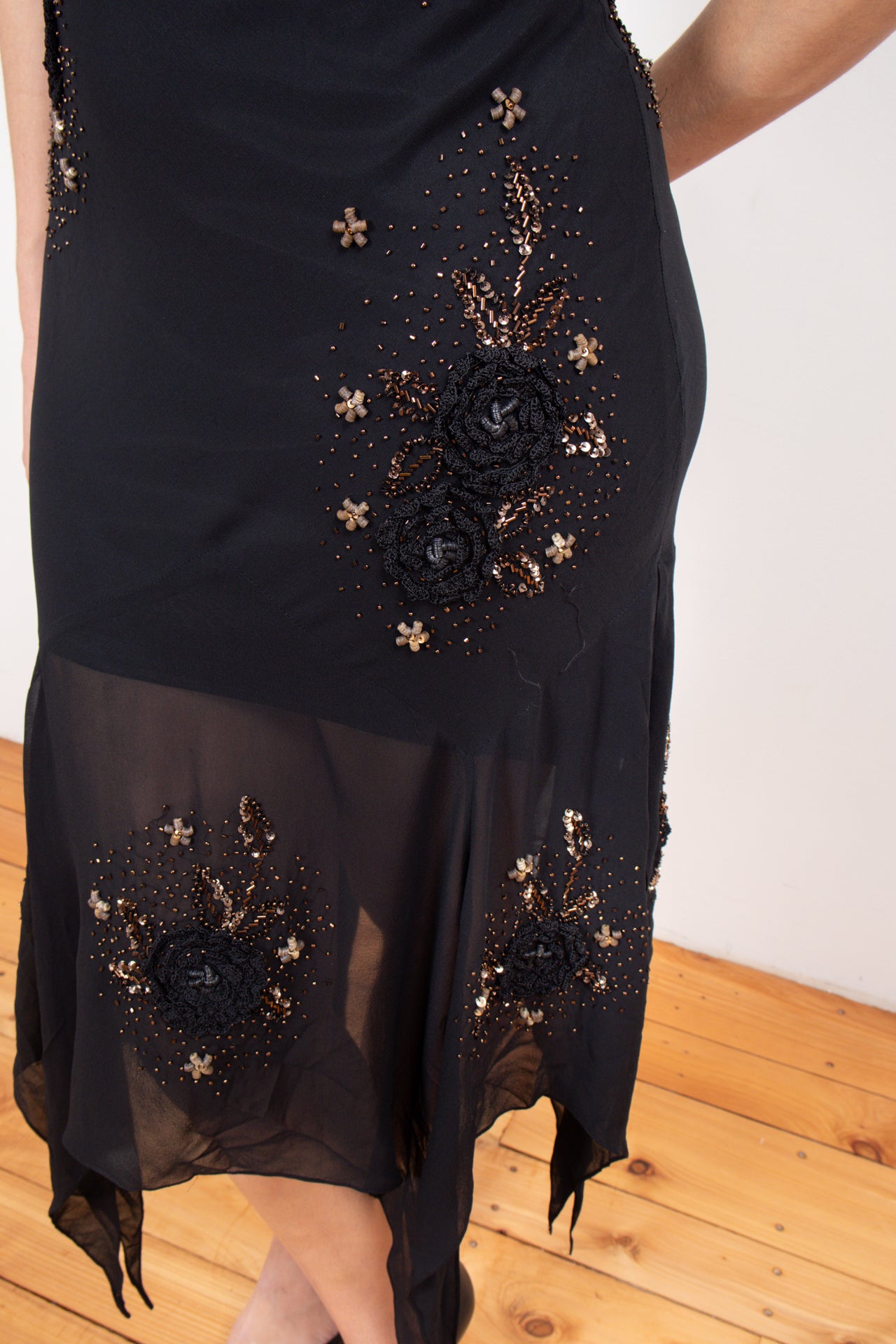 #16 Sue Wong beaded silk midi fairy dress | c. 160 | size 10