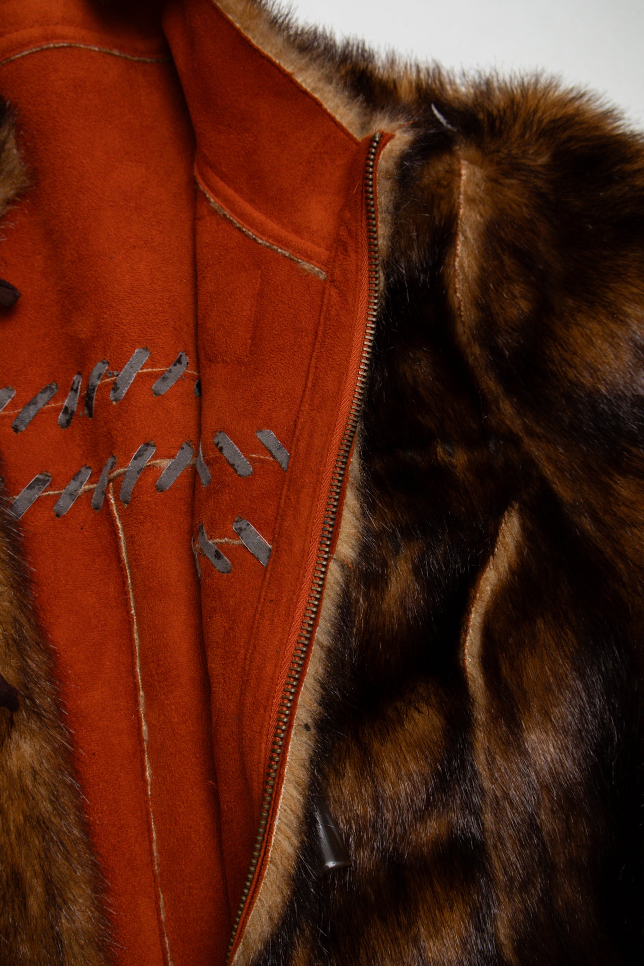 #145 Vintage Faux fur reversible coat | c. 153 | Size 8/10
