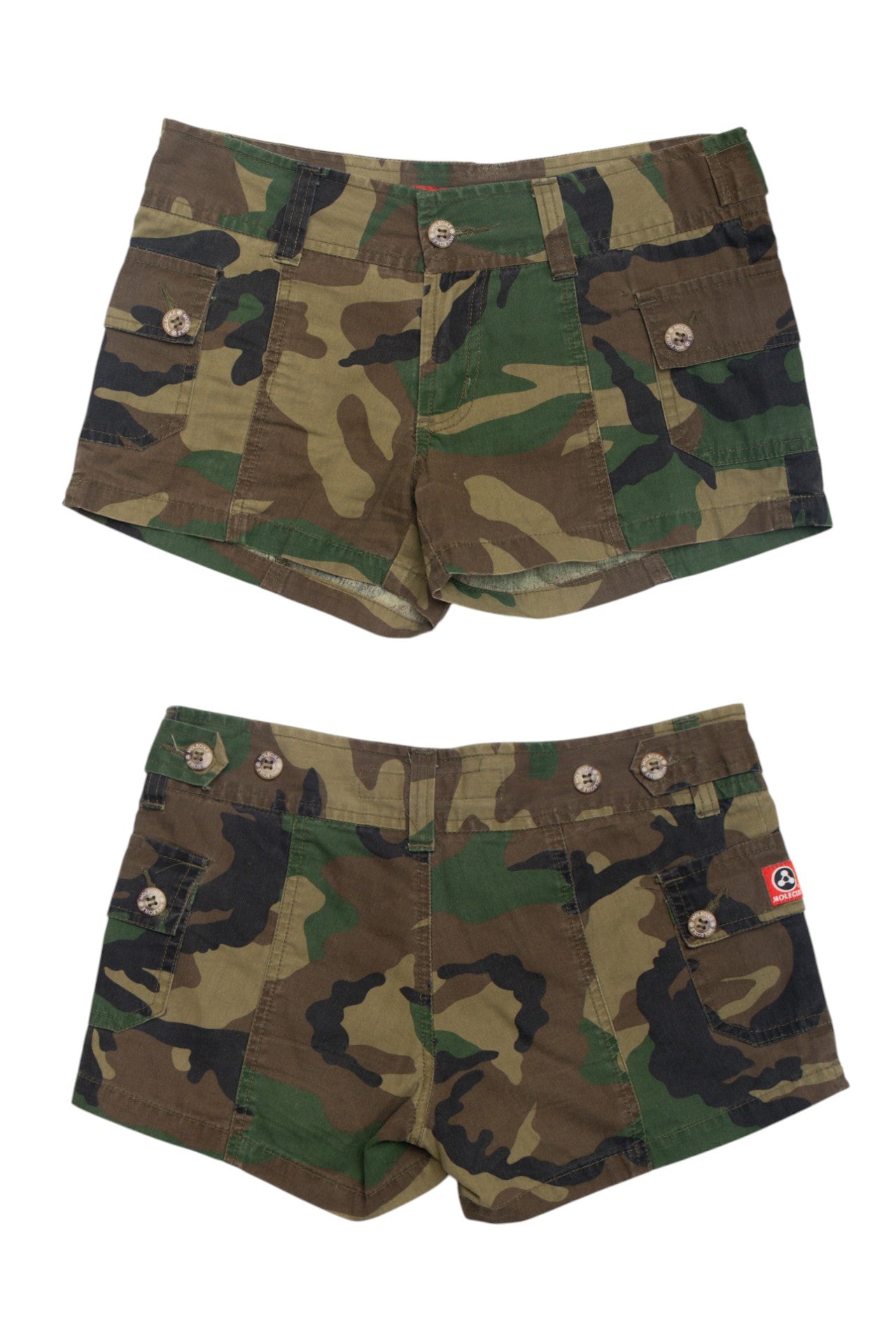 #152 Cargo camo micro shorts | c. 153 | Size 6