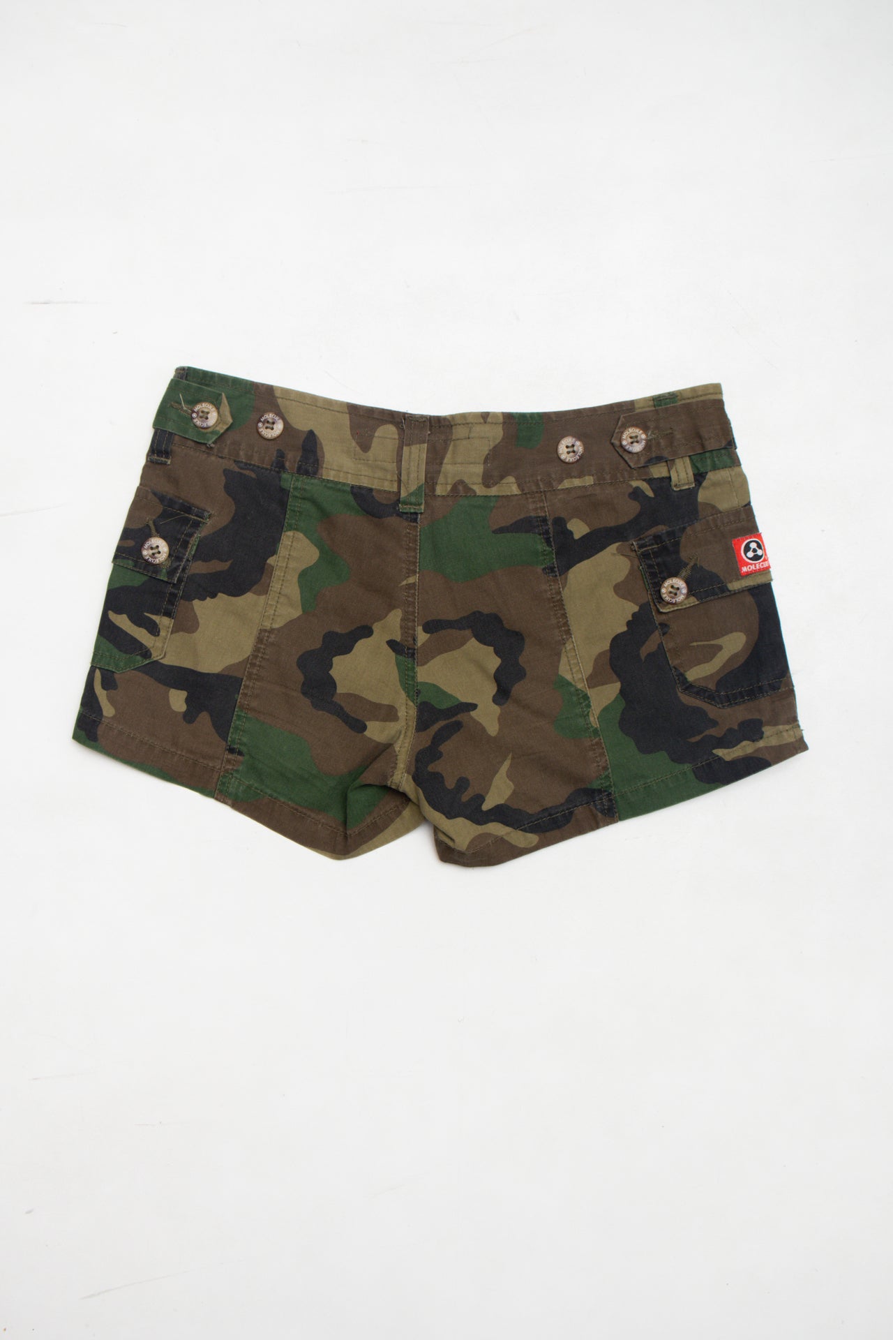 #152 Cargo camo micro shorts | c. 153 | Size 6