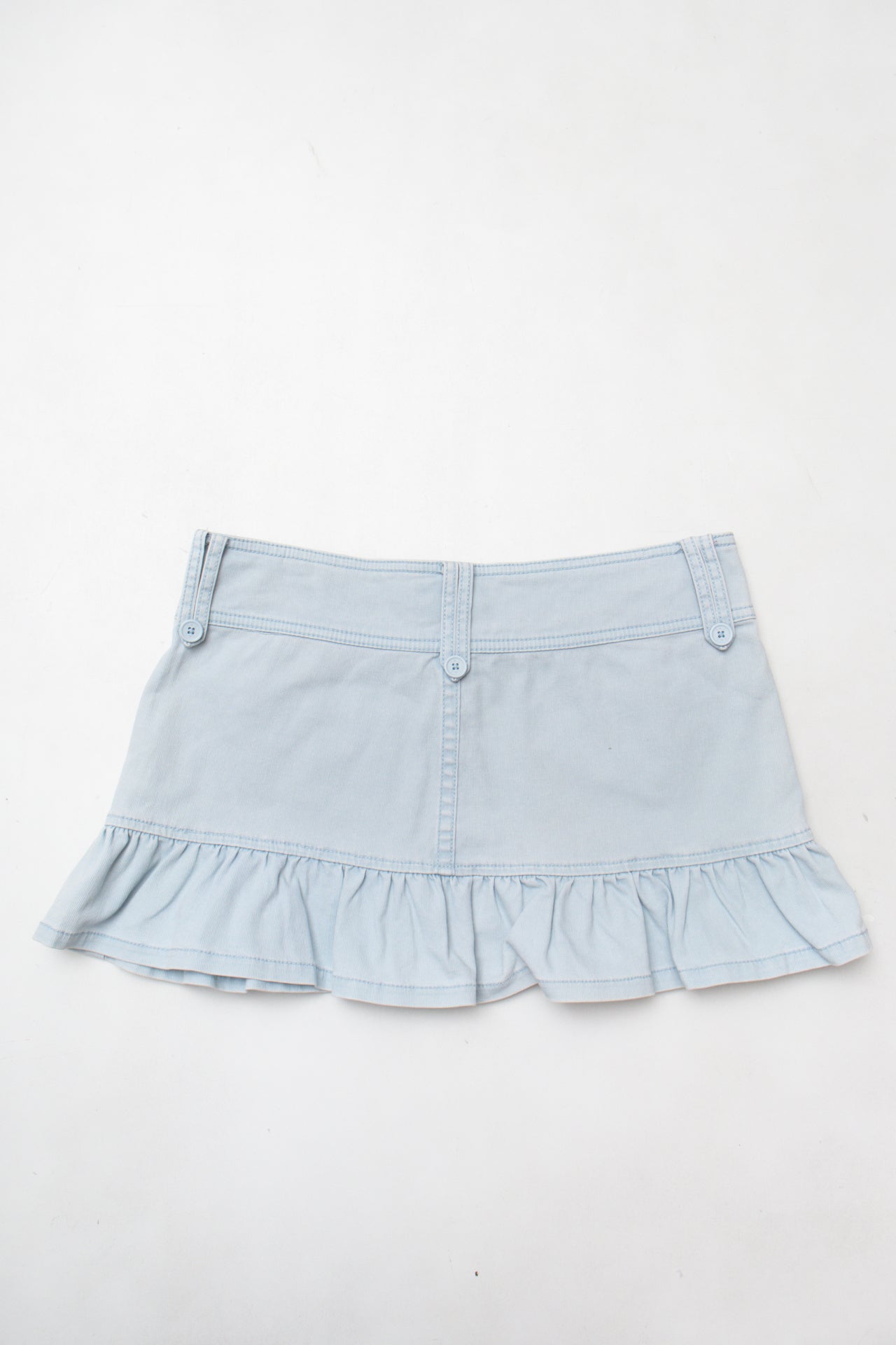 #73 Y2K L.E.I denim pleat mini | Size 6/8