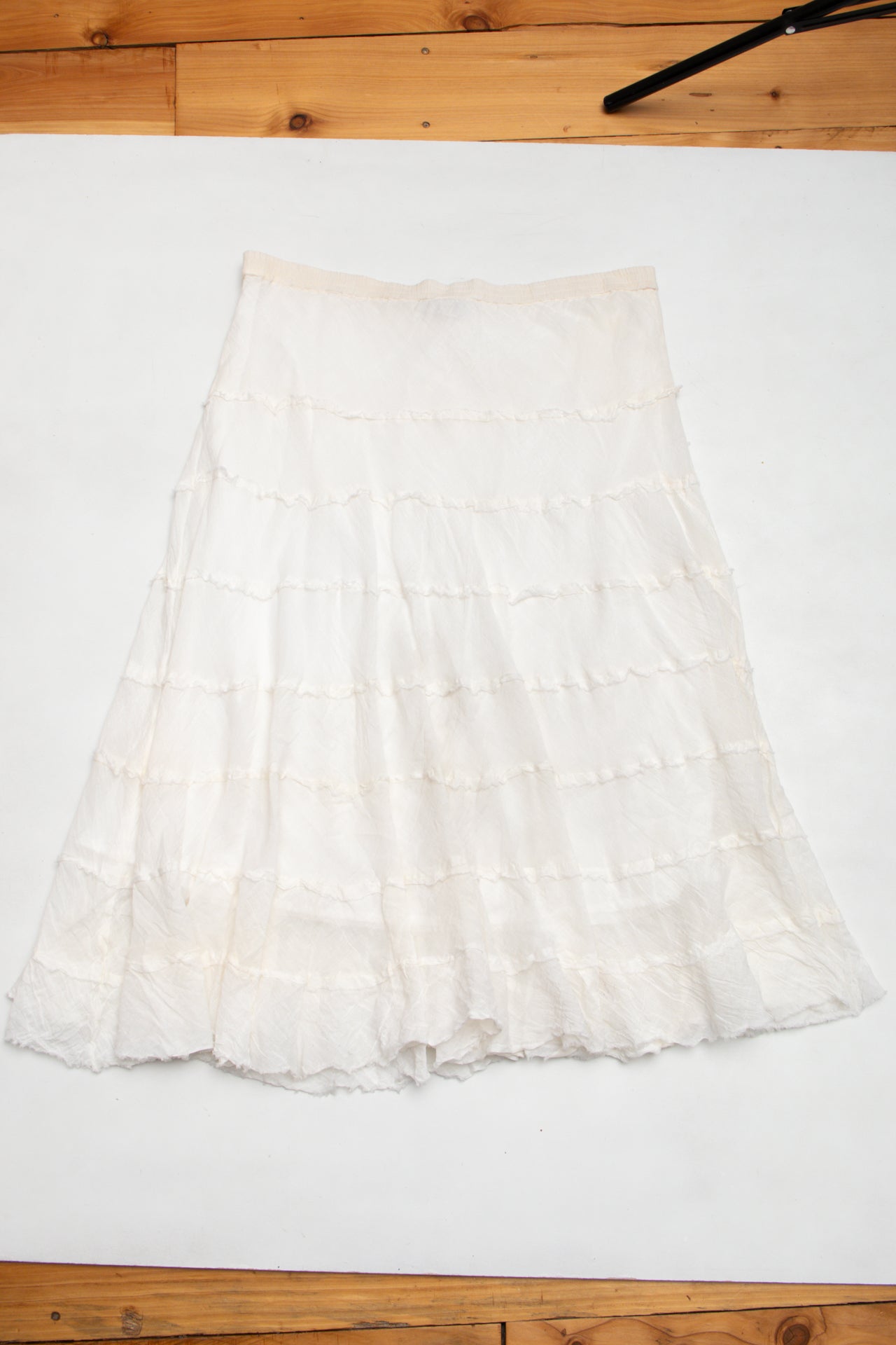 #158 Flowy cream cotton maxi | c. 153 | Size 14