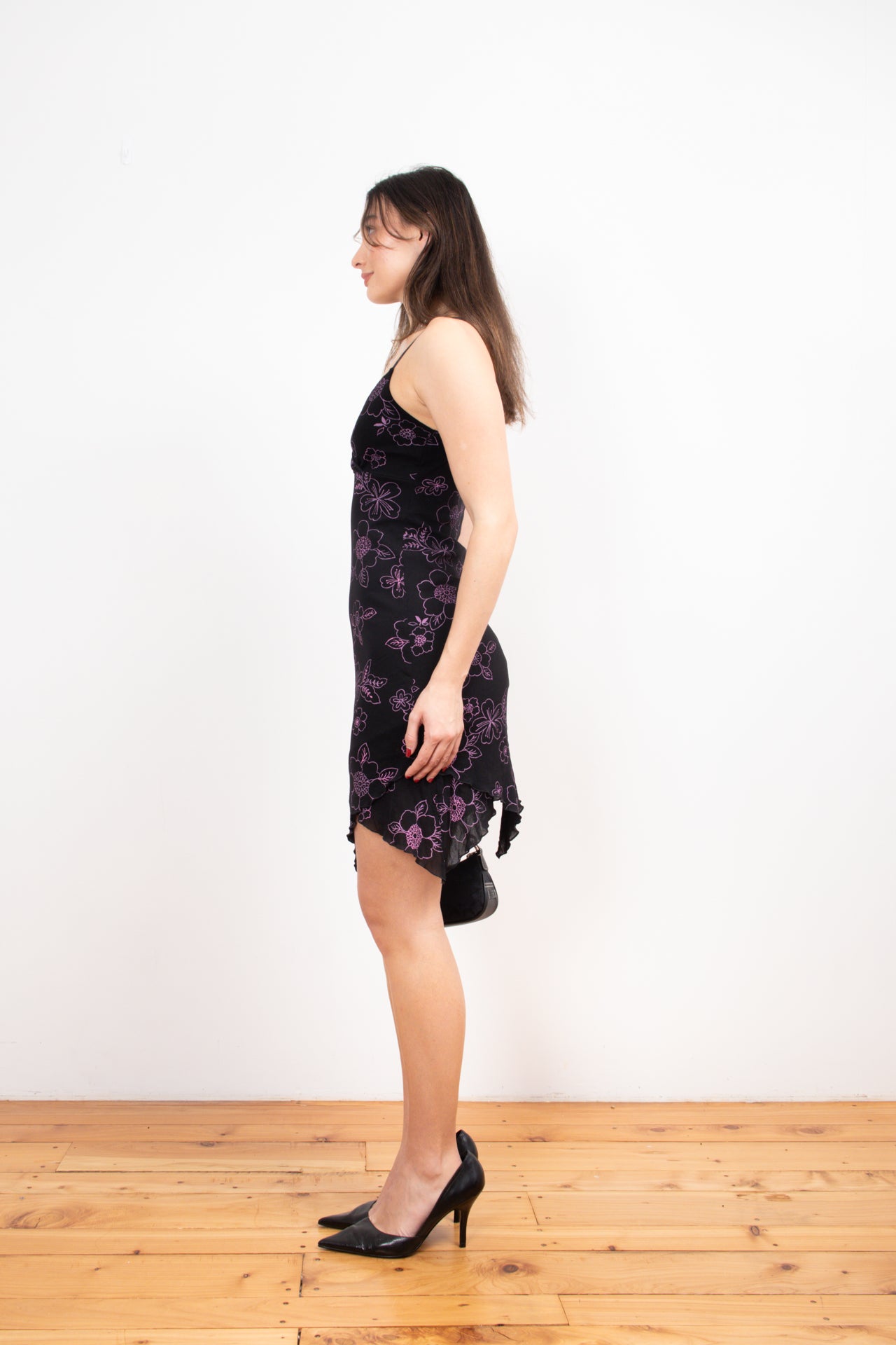 #22 Pimkie purple/black mini dress | c. 160 | size 8