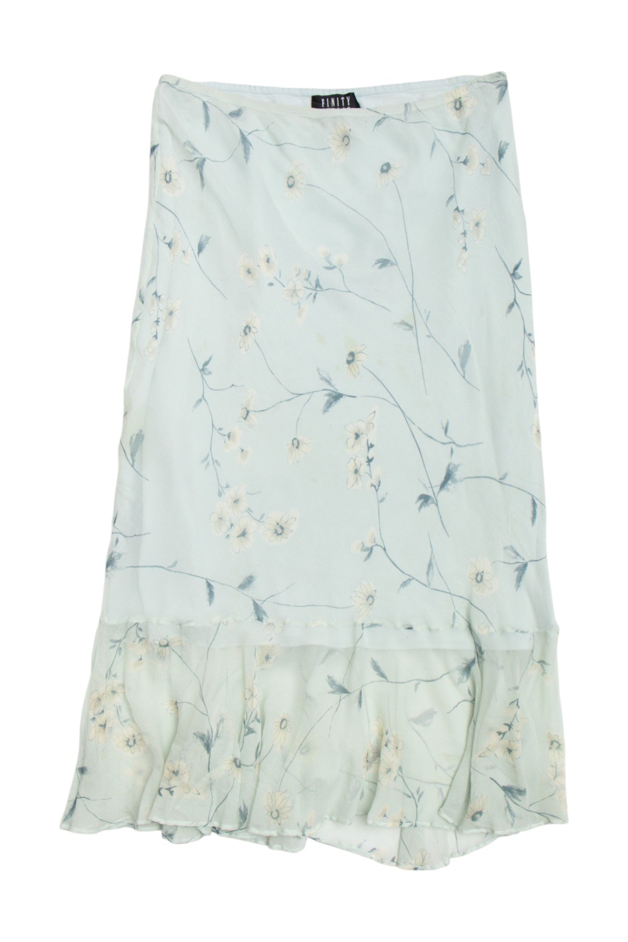 #162 Silk Finty Studio dusty blue maxi | c. 153 | size 12