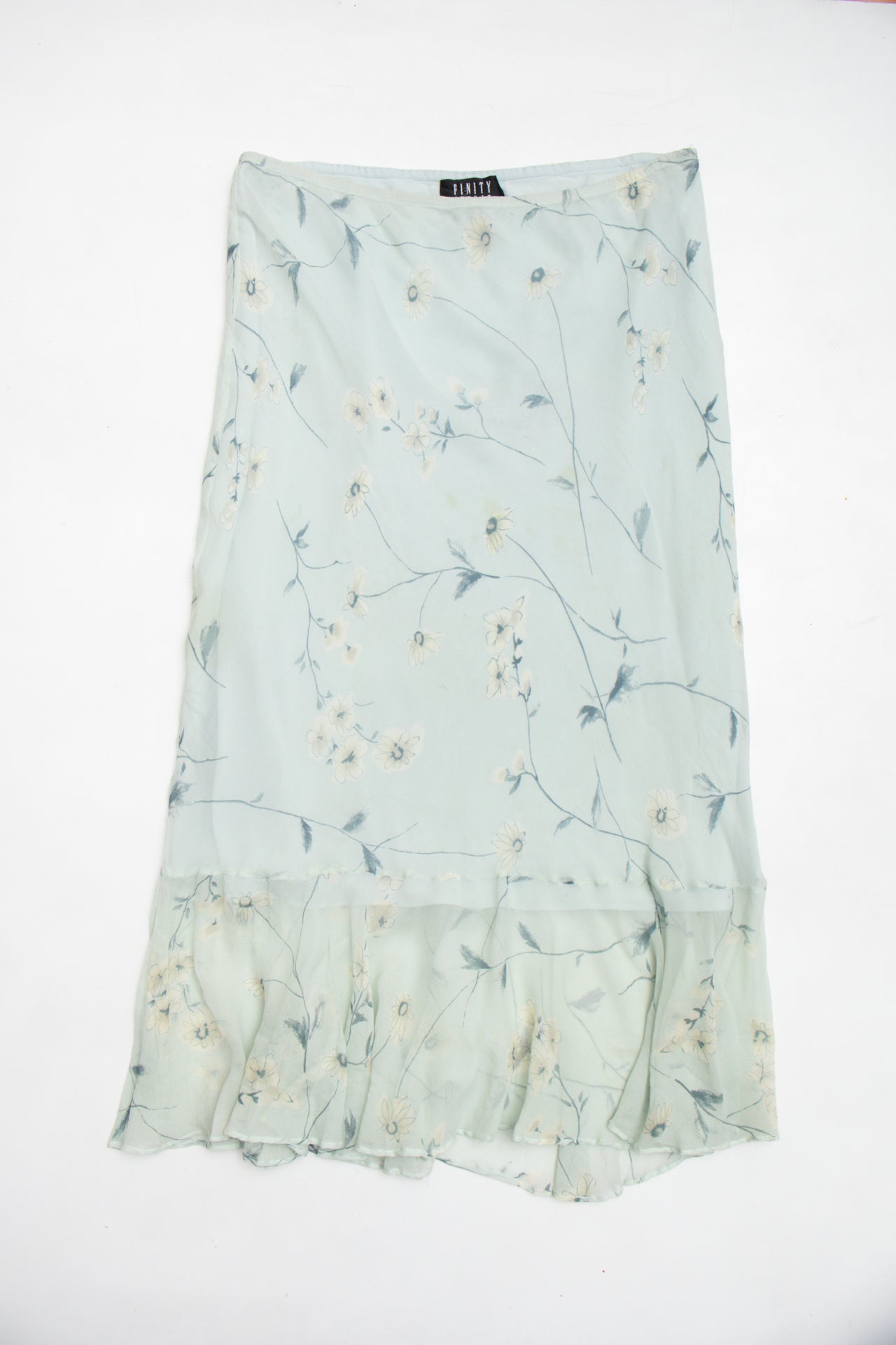 #162 Silk Finty Studio dusty blue maxi | c. 153 | size 12